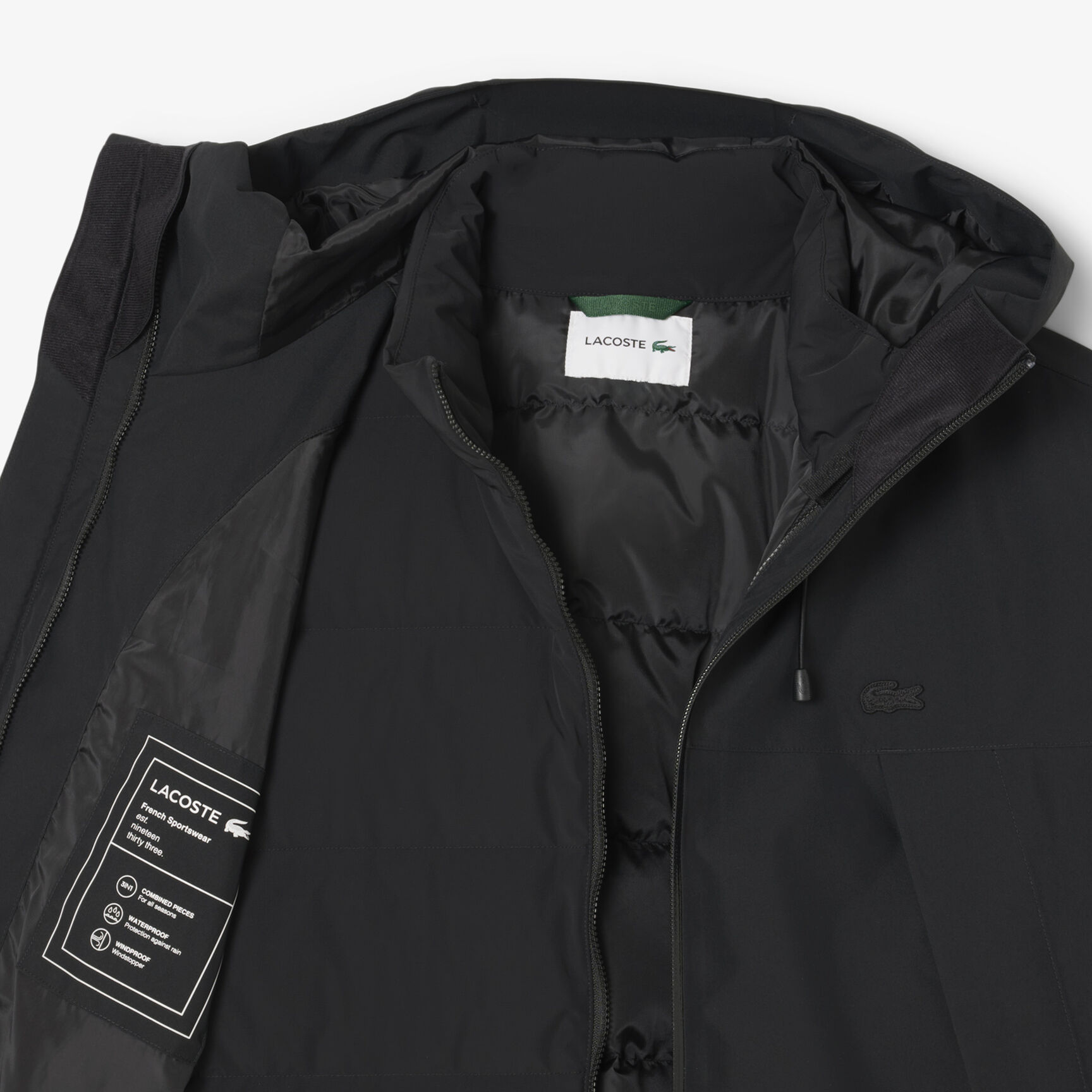 3 in 1 Water-Repellent Padded Parka