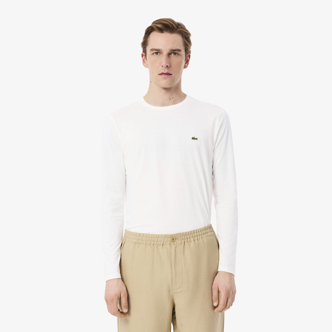 تيشيرت قطن جيرسيه بيما بفتحة رقبة مستديرة للرجال