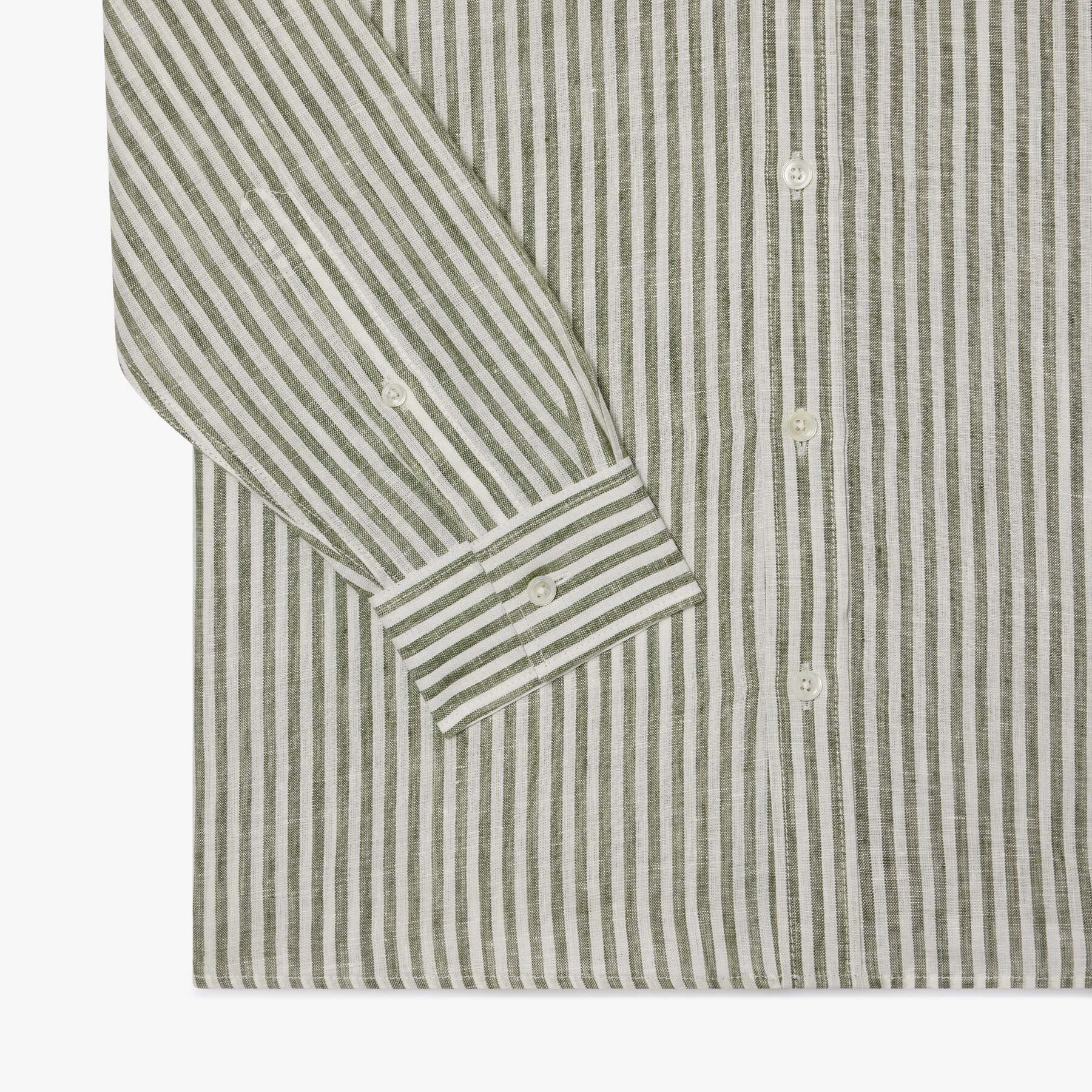 Regular Fit Striped Linen Shirt