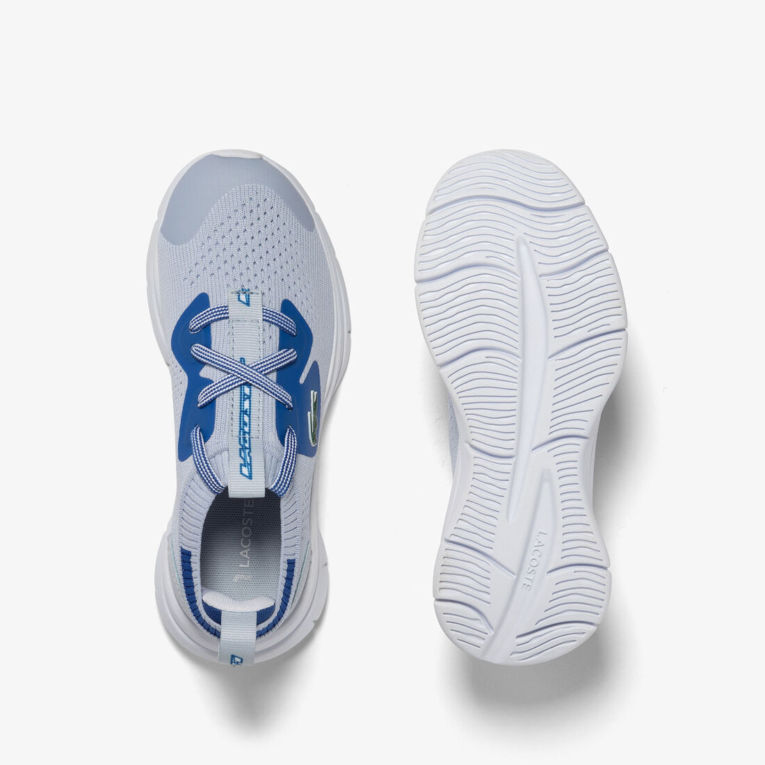 Children's Lacoste Run Spin Knit Textile Trainers Children's Lacoste Run Spin Knit Textile Trainers