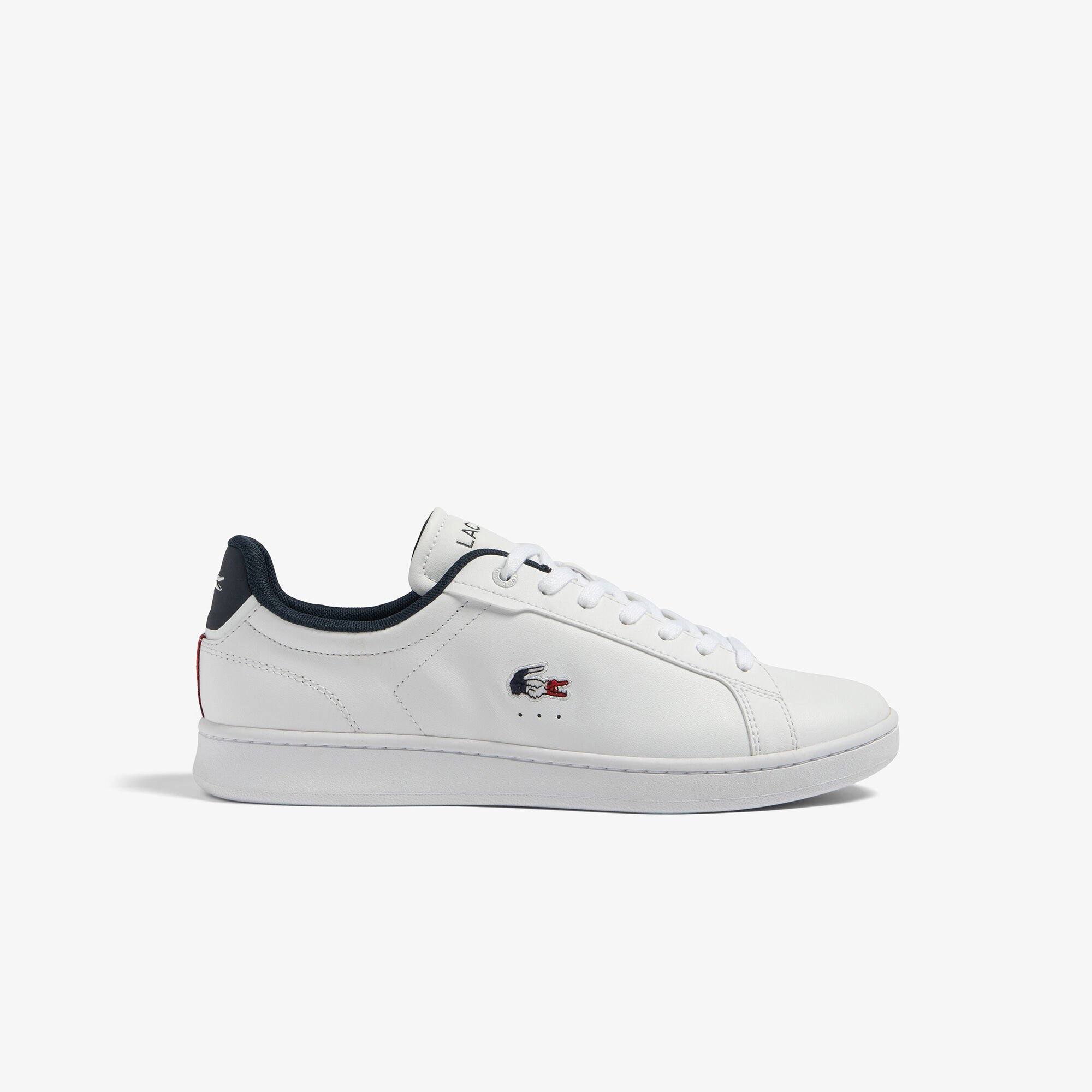 Buy Men s Lacoste Carnaby Pro Leather Tricolour Trainers Lacoste EG