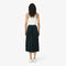 Long Pleated Elasticated Waist Skirt
