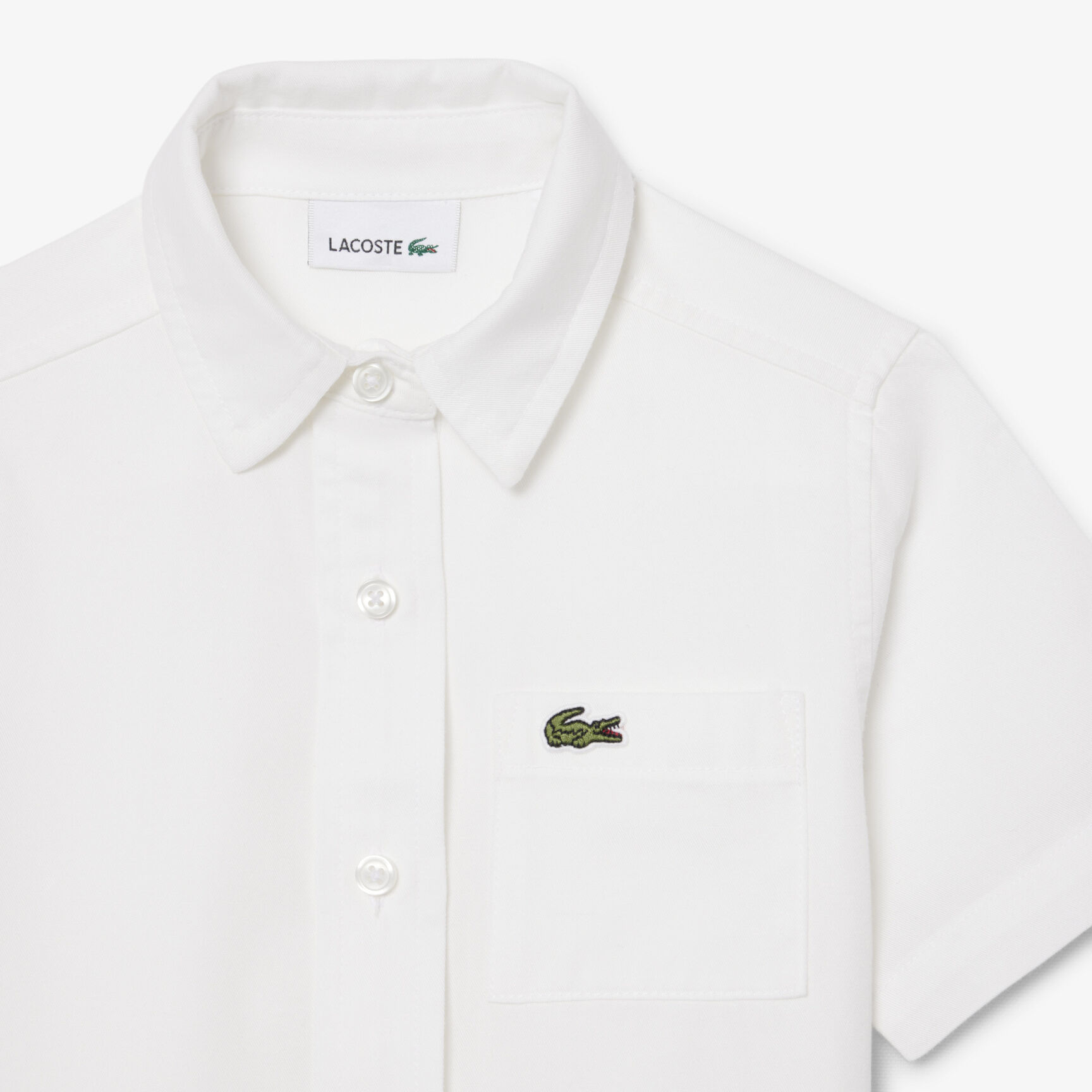 فستان قميص بتنورة من قماش البوبلين المطوي