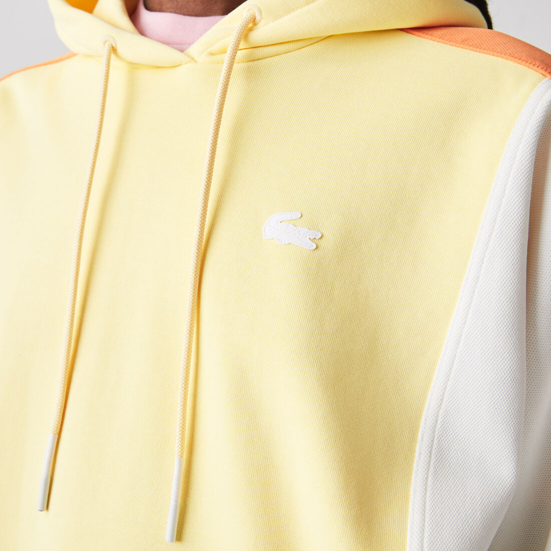 Women's Lacoste L!VE Hooded Colour-block Fleece Hoodie Women's Lacoste L!VE Hooded Colour-block Fleece Hoodie