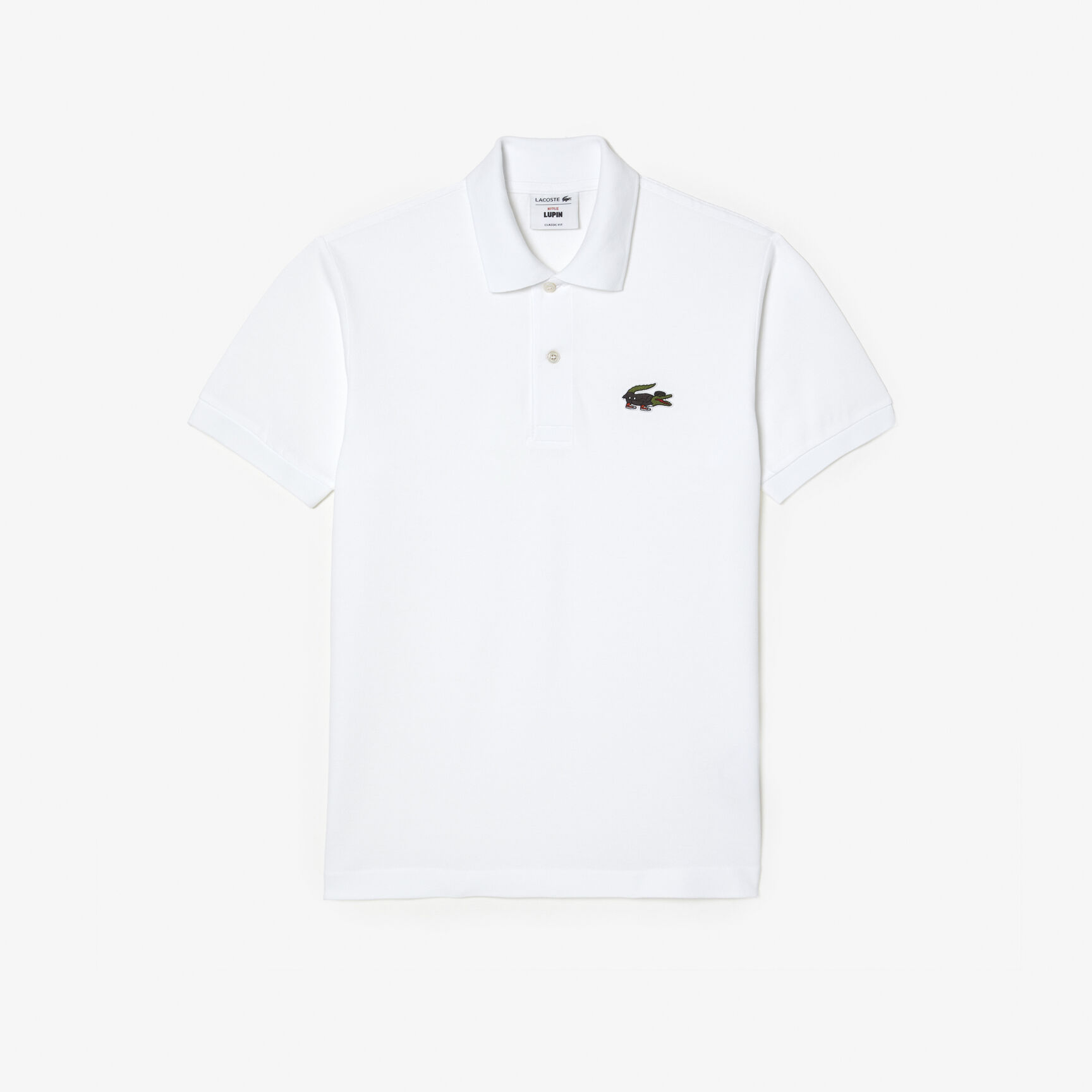 تيشيرت بولو قطن عضوي للرجال مجموعة Lacoste x Netflix