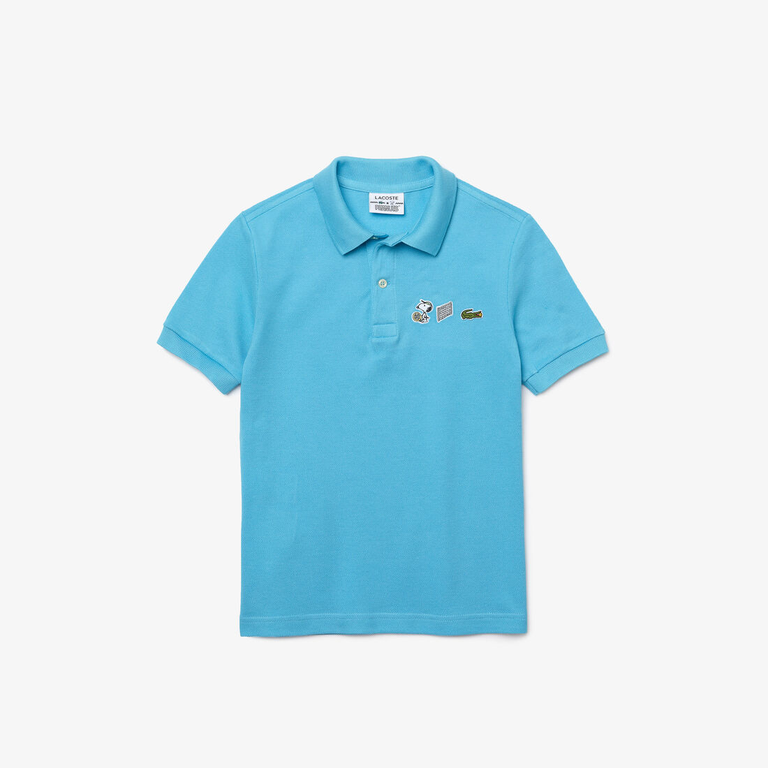 بولو Lacoste x Peanuts Classic Fit للأولاد من قطن بيكيه العضوي