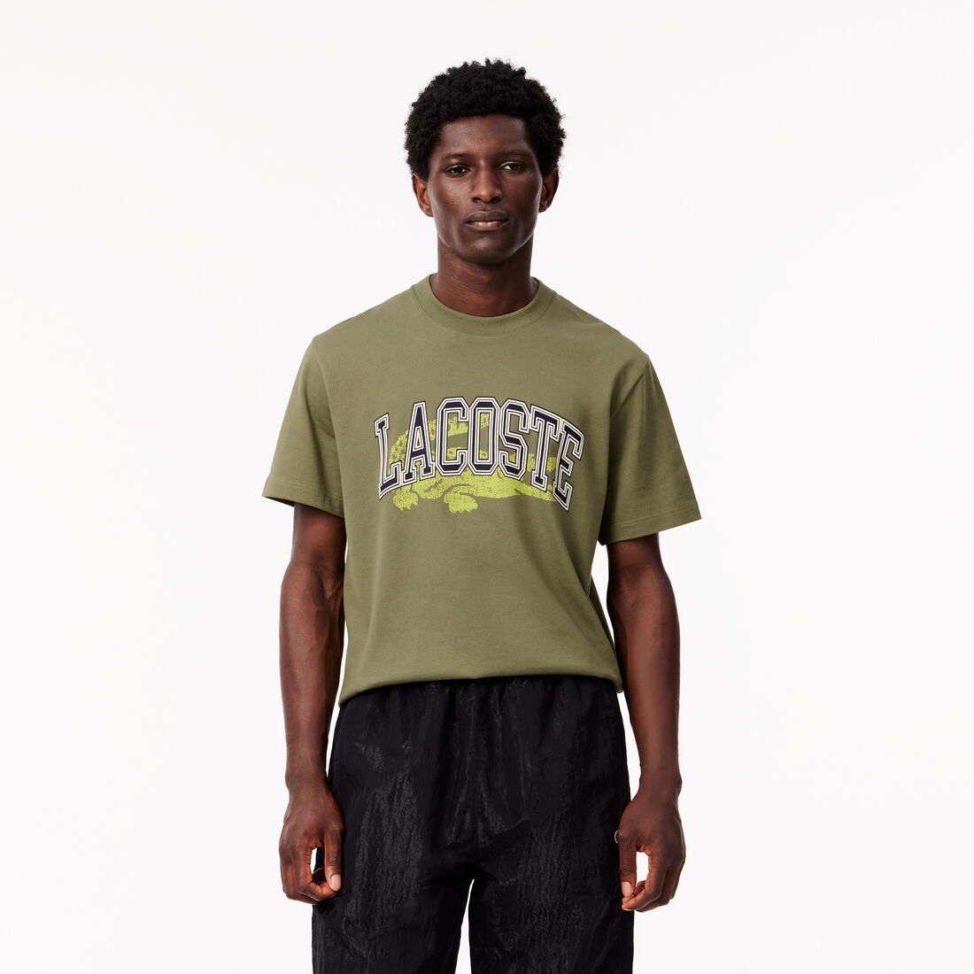 تي شيرت جيرسيه قطني بقصة كلاسيكية