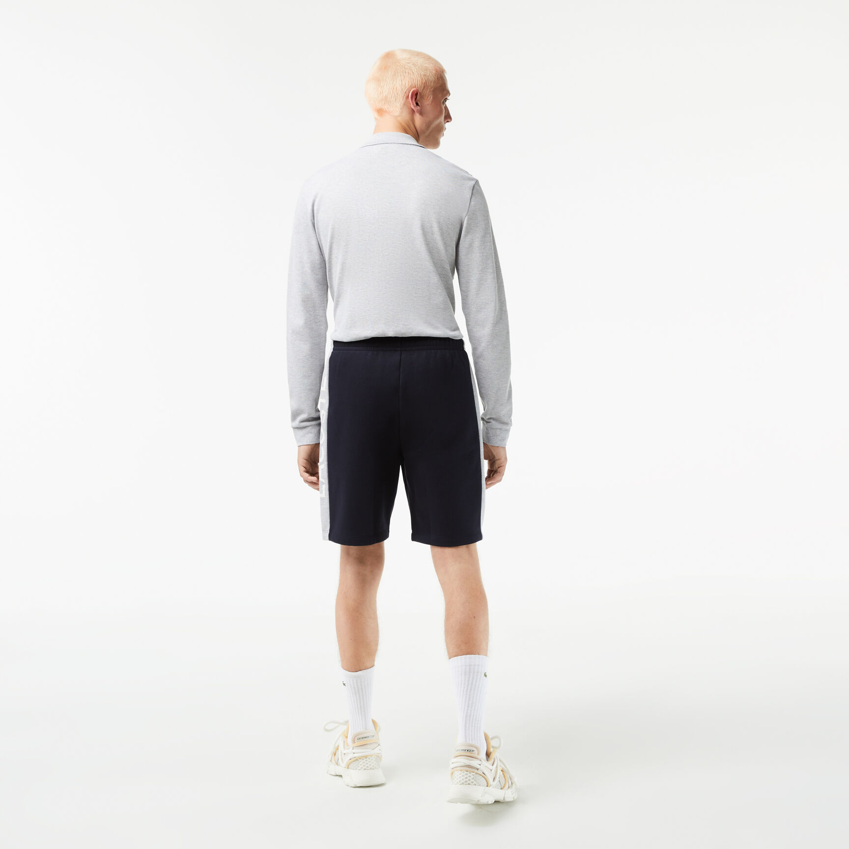 Men's Regular Fit Cotton Fleece Colourblock Shorts