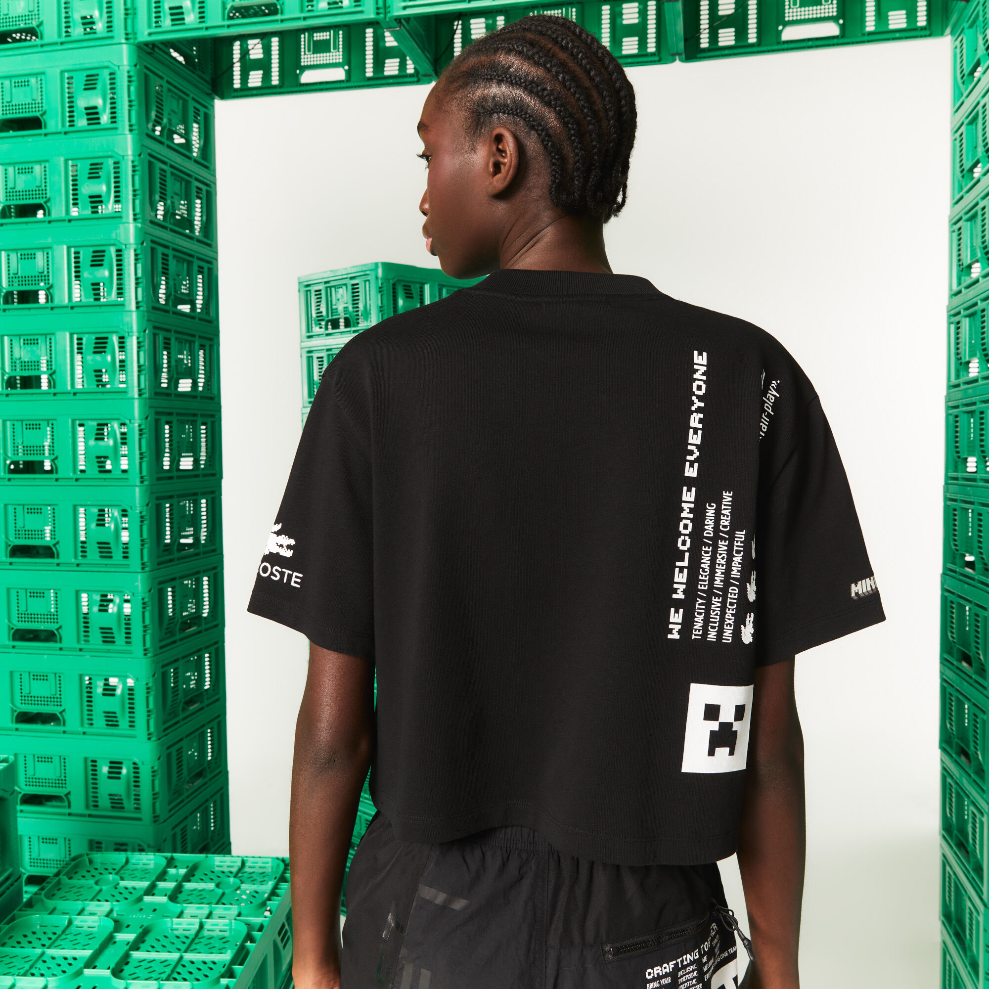 Women's Lacoste L!VE x Minecraft Short Organic Cotton T-Shirt