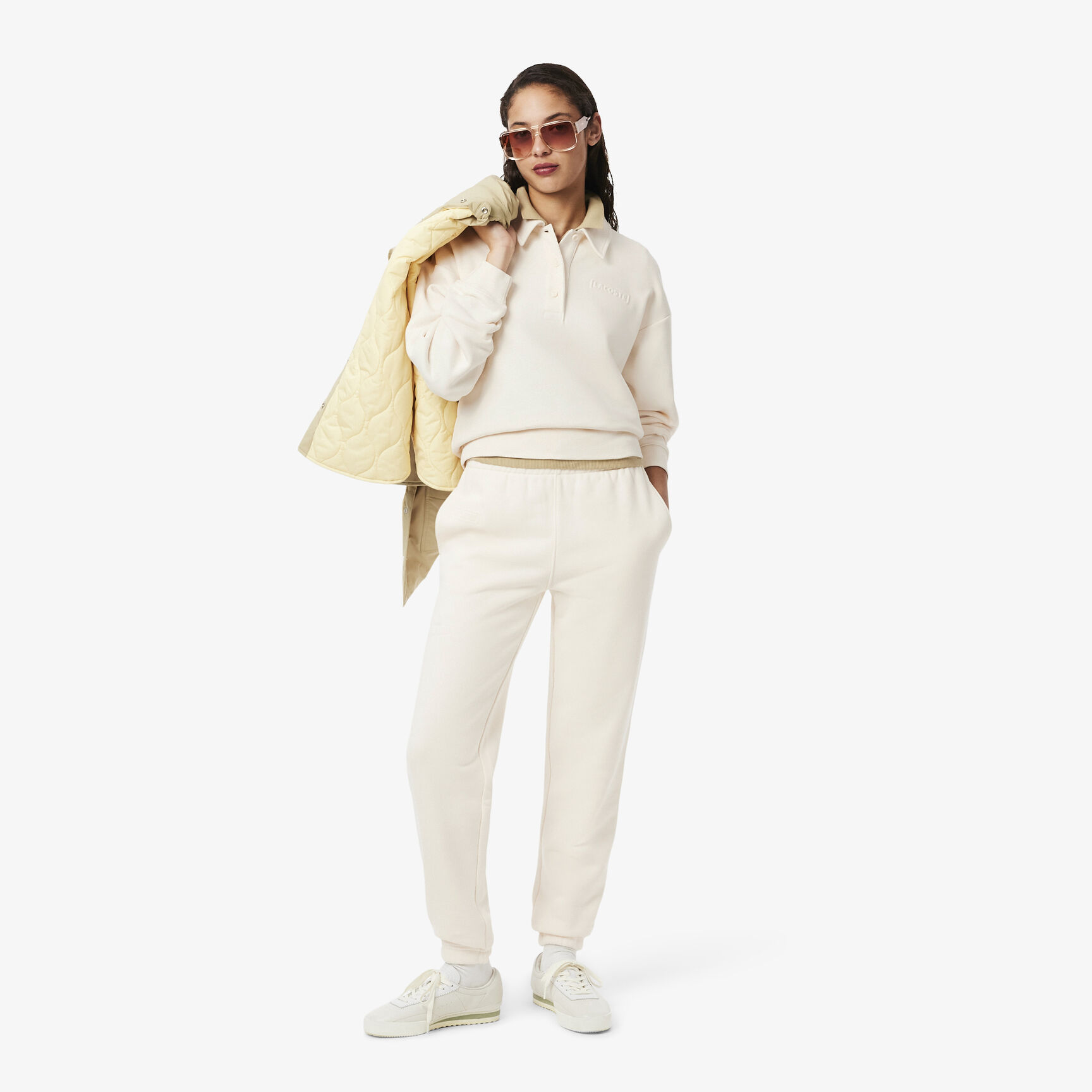 بنطال من الصوف بشعار منقوش بنطال من الصوف بشعار منقوش