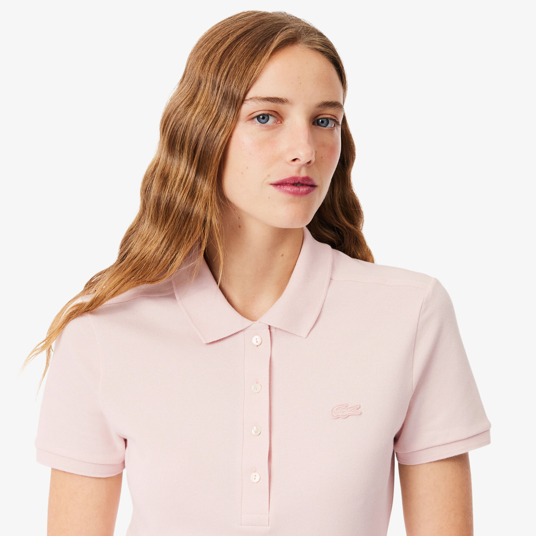 Slim Fit Stretch Petit Pique Polo Dress