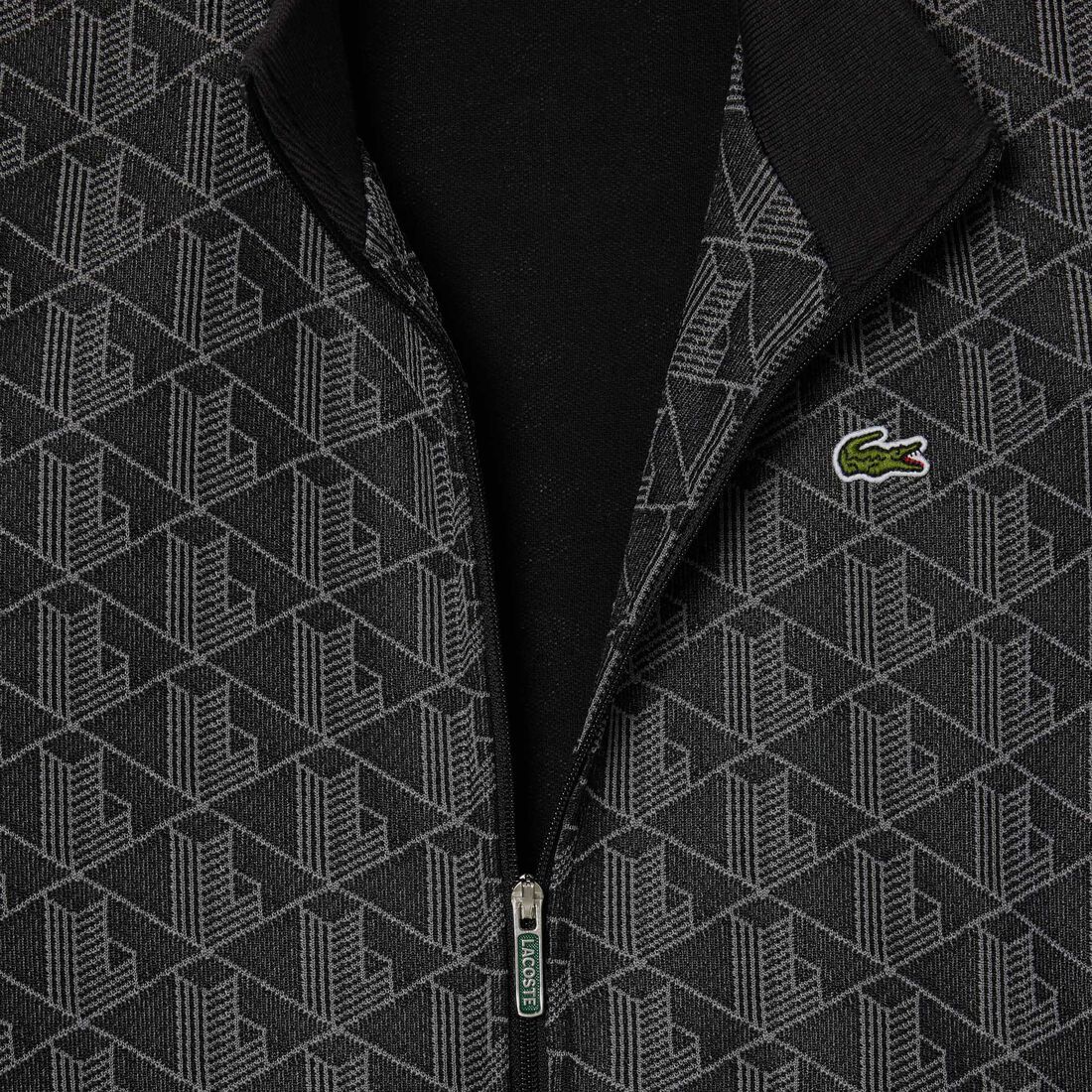 سويت شيرت باريس مونوغرام برقبة عالية وسحاب سويت شيرت باريس مونوغرام برقبة عالية وسحاب