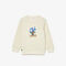 lacoste contrast signature print sweatshirt