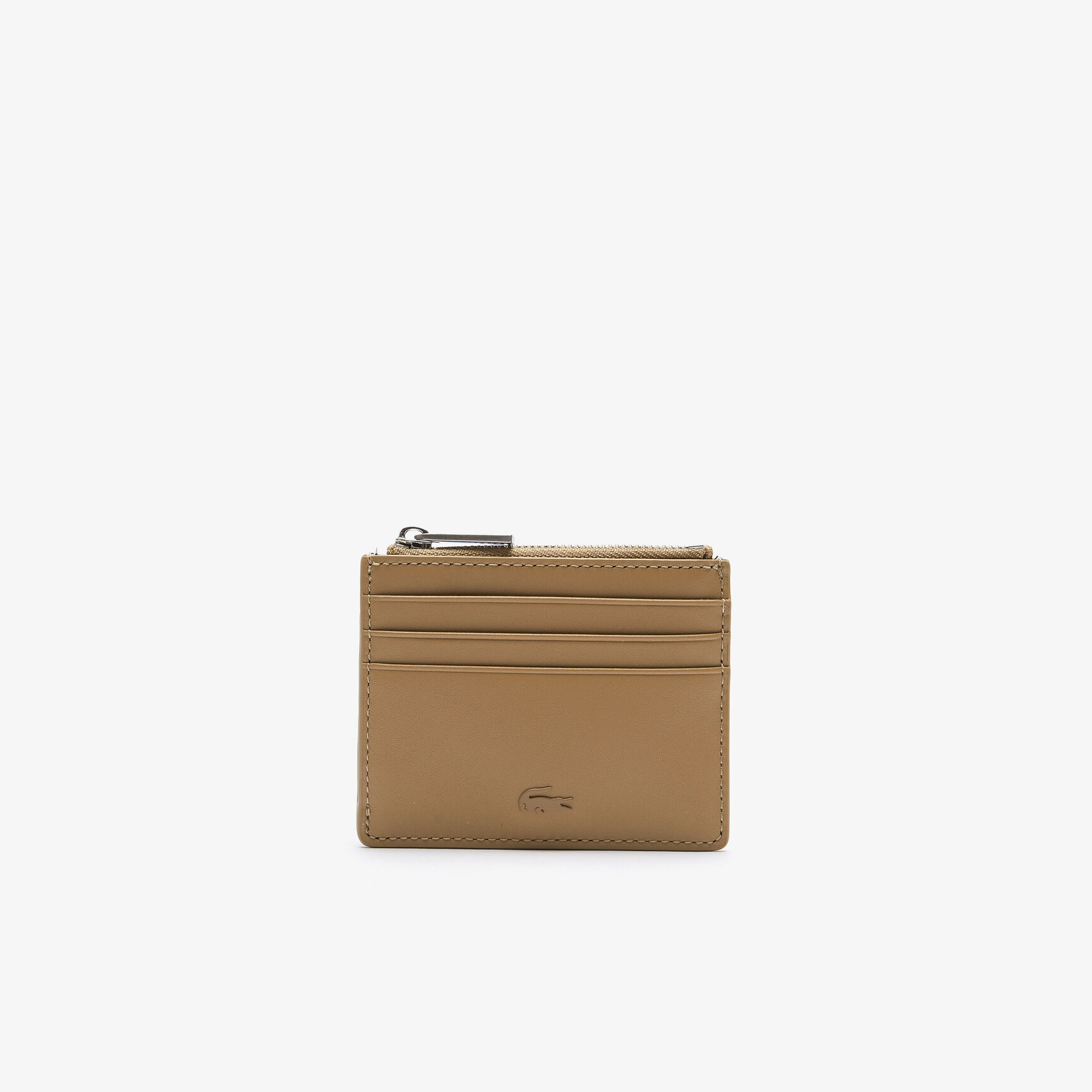 Men's Fitzgerald Zippered Smooth Leather Credit Card Holder