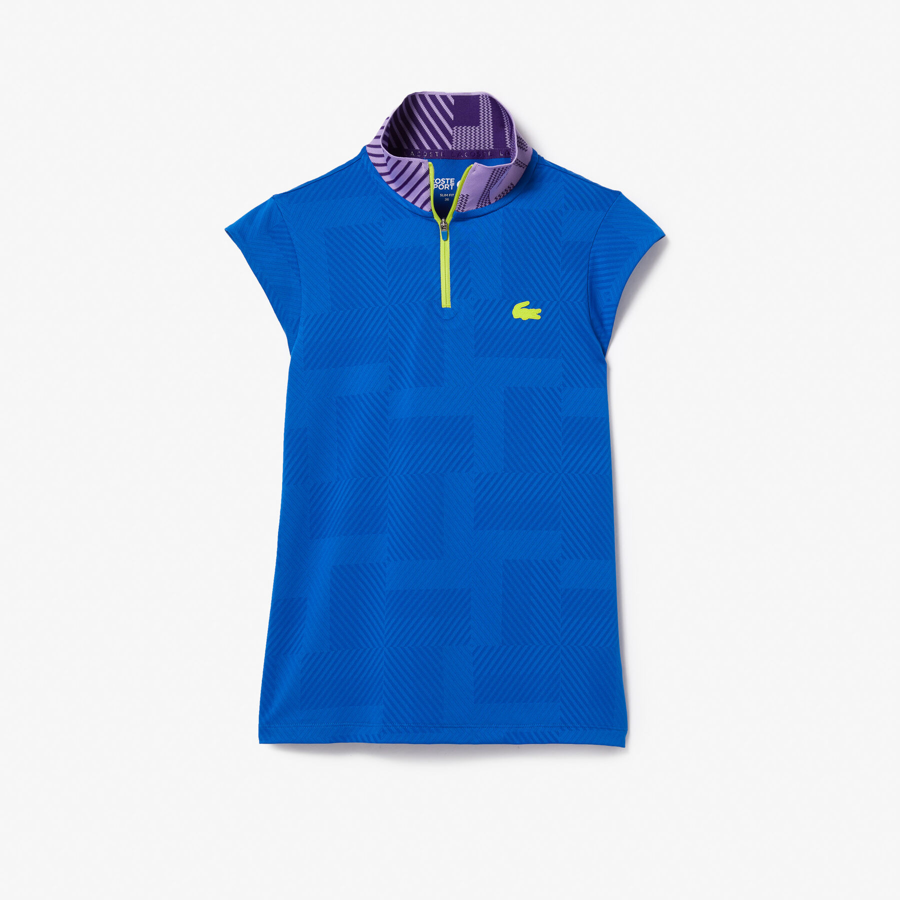 تيشيرت بولو تنس بياقة عالية بسحّاب للنساء من مجموعة Lacoste SPORT لاكوست تيشيرت بولو تنس بياقة عالية بسحّاب للنساء من مجموعة lacoste sport