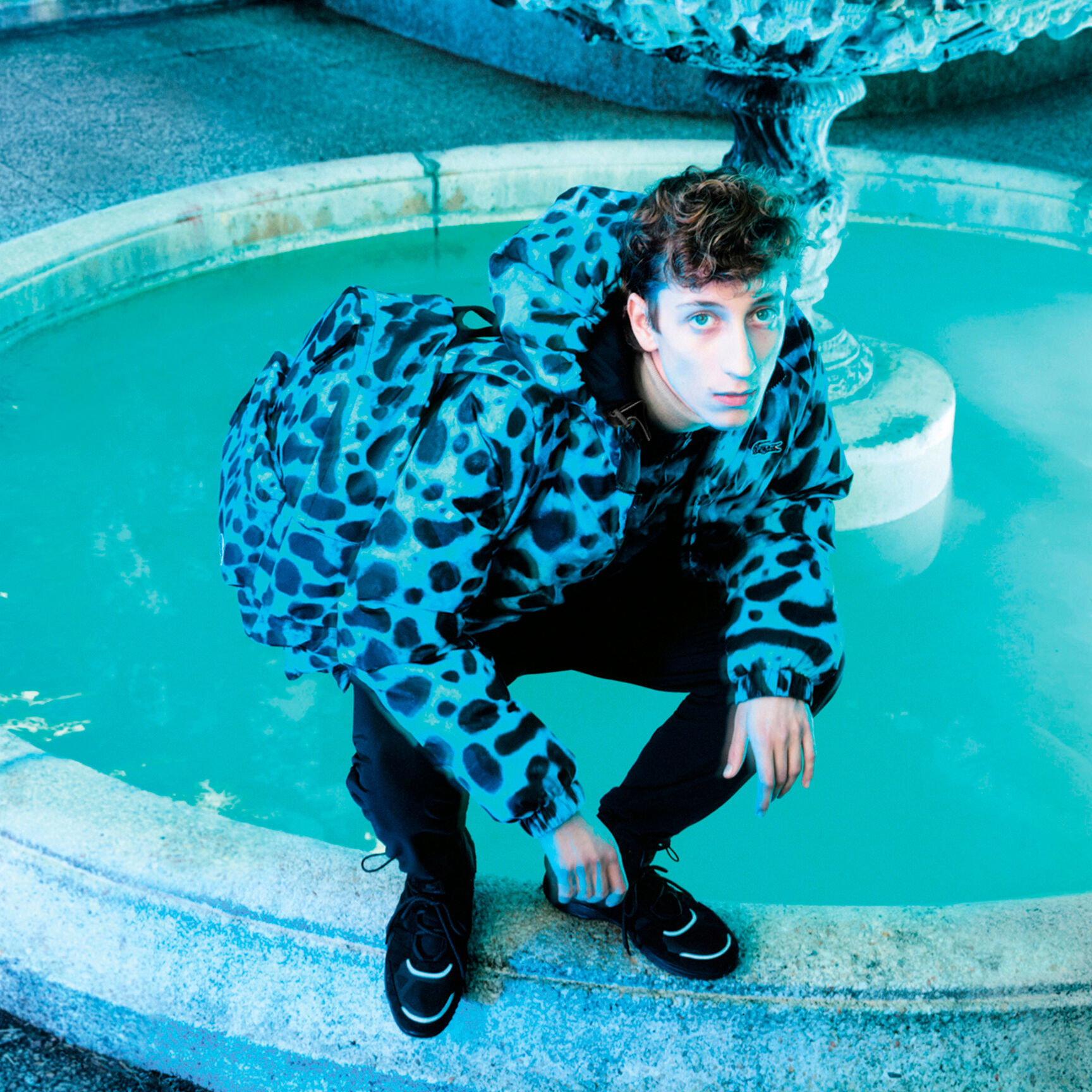 Men&rsquo;s Lacoste x National Geographic Reversible Quilted Zip Jacket