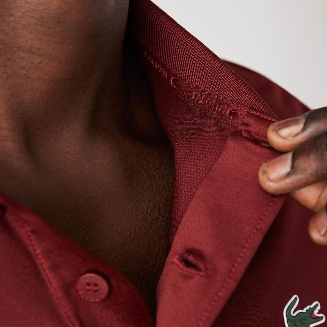 Men's Lacoste SPORT Tricolor Stripe Golf Polo Shirt Men's Lacoste SPORT Tricolor Stripe Golf Polo Shirt