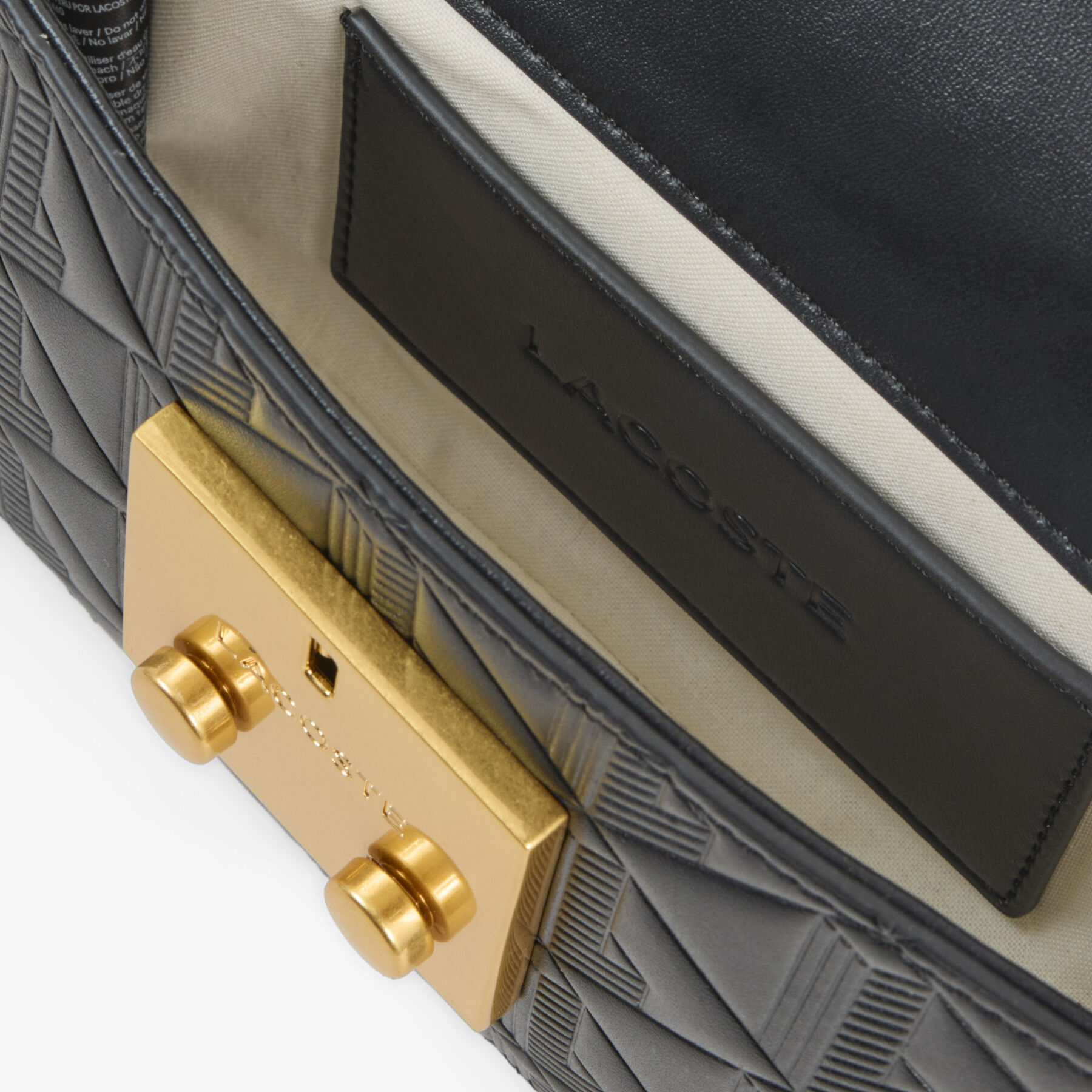 Mini Maheki Embossed Leather Shoulder Bag lacoste mini maheki embossed leather shoulder bag