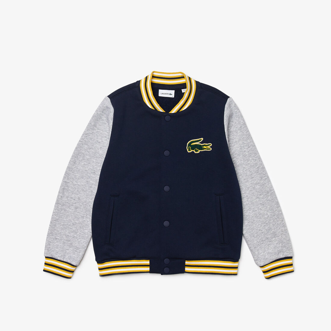 Kids' Crocodile Patch Bicolor Fleece Teddy Jacket Kids' Crocodile Patch Bicolor Fleece Teddy Jacket