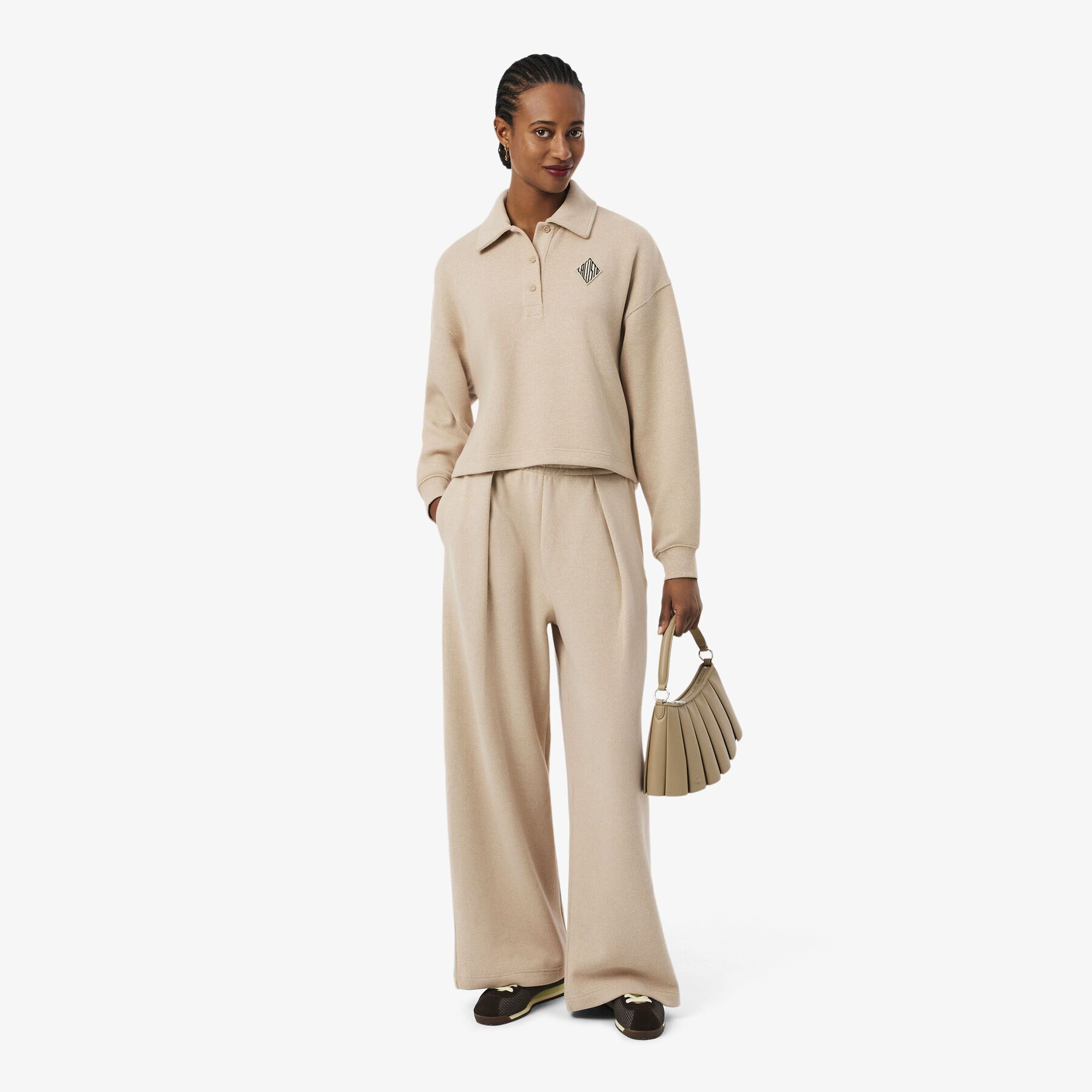 Oversized Ribbed Polo Sweatshirt lacoste oversized ribbed polo sweatshirt
