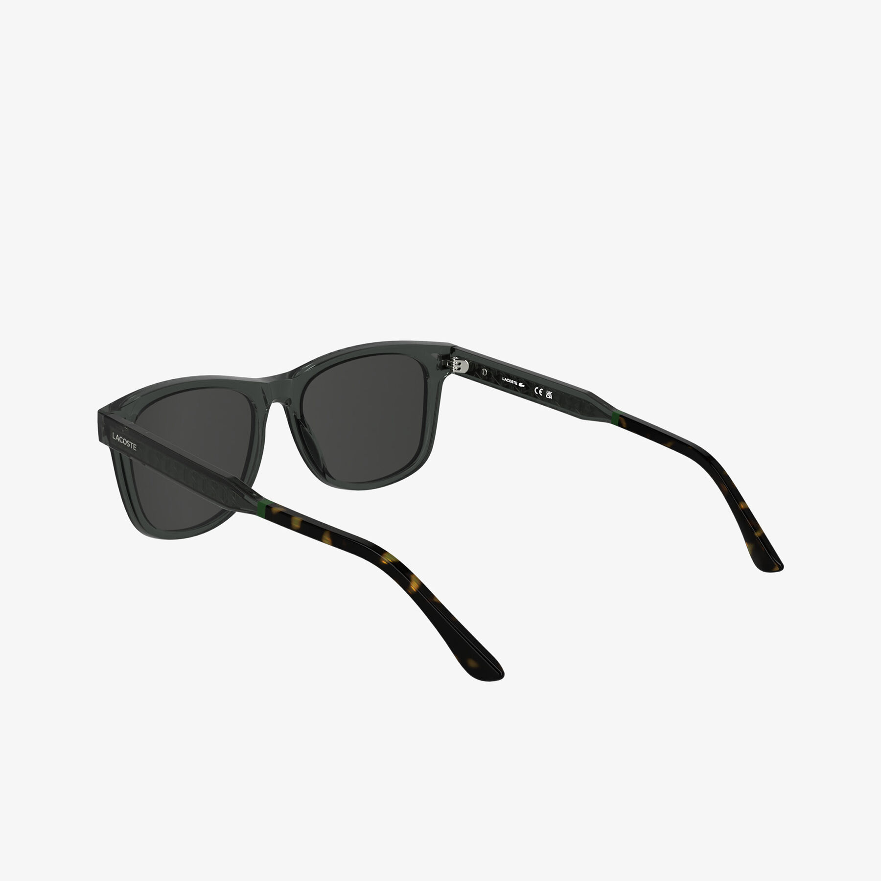 lacoste men s rectangular bio injected glasses
