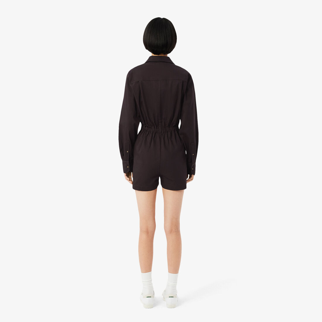 Polo Collar Stretch Gabardine Playsuit Polo Collar Stretch Gabardine Playsuit