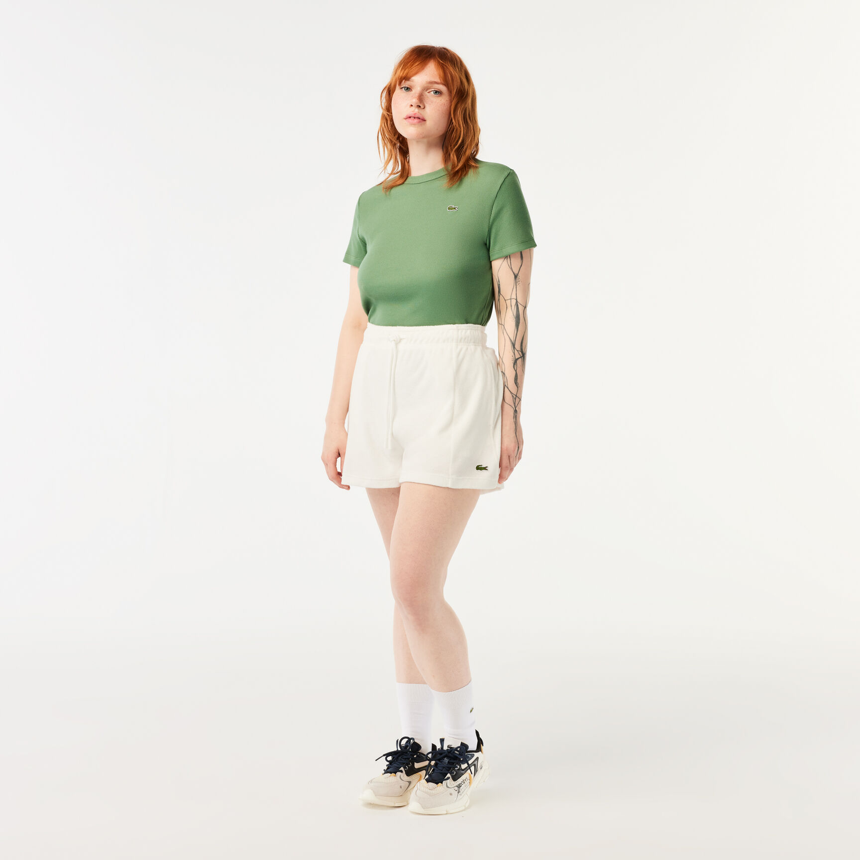 Women's Lacoste Organic Cotton Terry Shorts Women's Lacoste Organic Cotton Terry Shorts