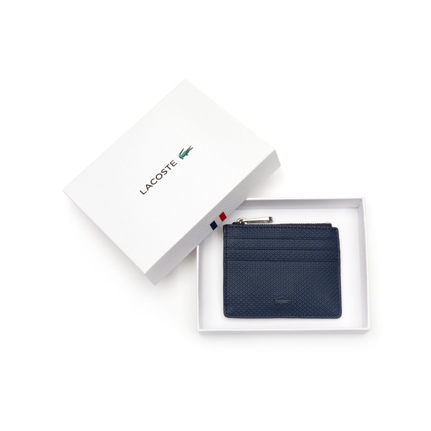 Men's Chantaco Matte Piqué Leather Zip 6 Card Holder Men's Chantaco Matte Piqué Leather Zip 6 Card Holder