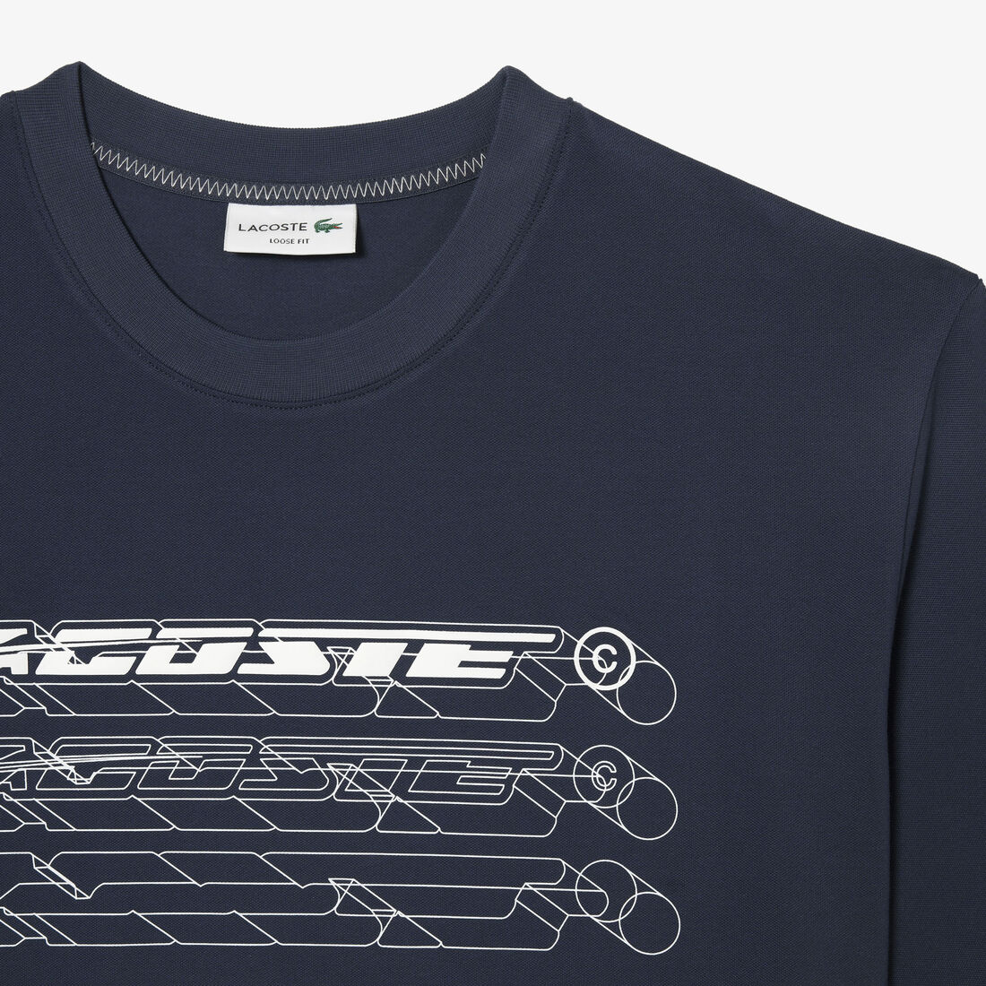 Men's Lacoste Loose Fit Organic Cotton Pique T-shirt Men's Lacoste Loose Fit Organic Cotton Pique T-shirt