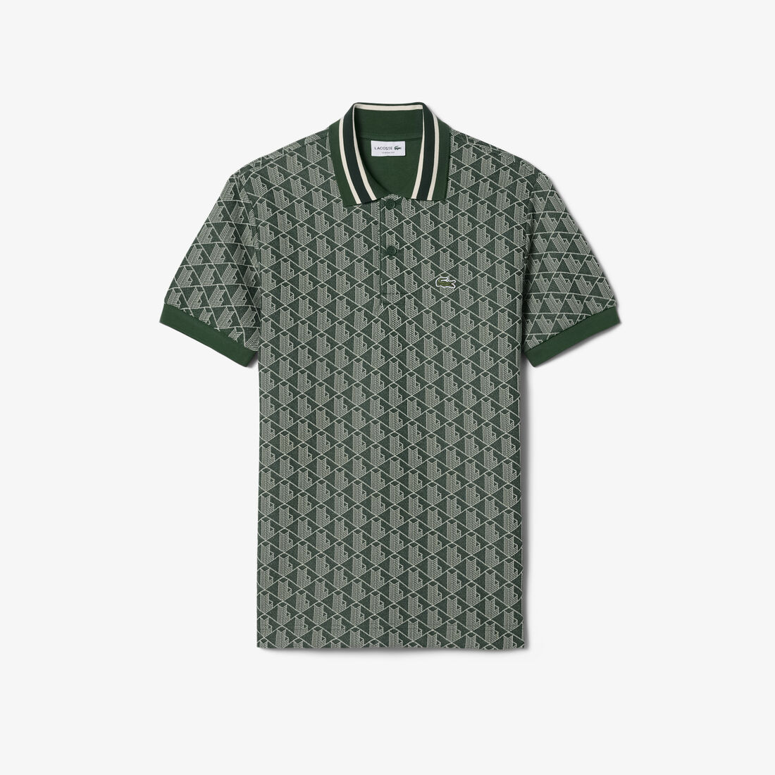 Classic Fit Monogram Jacquard Polo Shirt Classic Fit Monogram Jacquard Polo Shirt