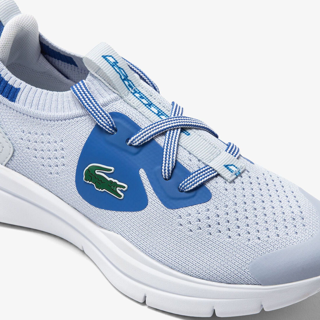 Children's Lacoste Run Spin Knit Textile Trainers Children's Lacoste Run Spin Knit Textile Trainers
