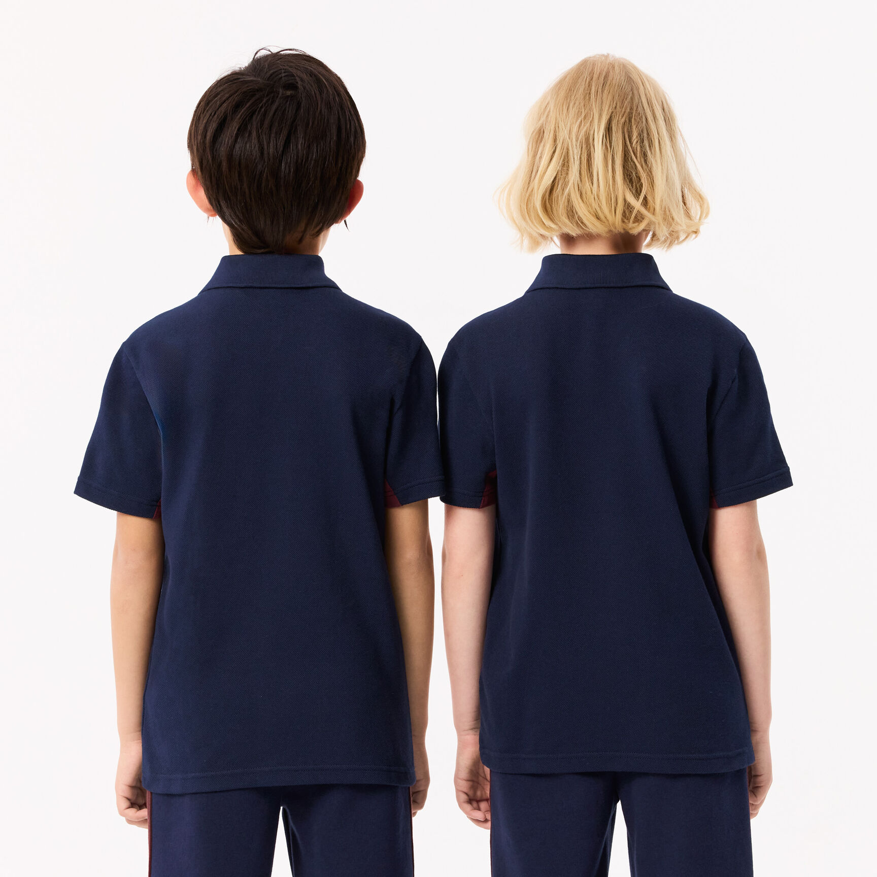 Contrast Stripe and Branding Polo Shirt