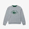 Women’s Crew Neck Vintage Print Lightweight Cotton Fleece Sweatshirt lacoste women s crew neck vintage print lightweight cotton fleece sweatshirt