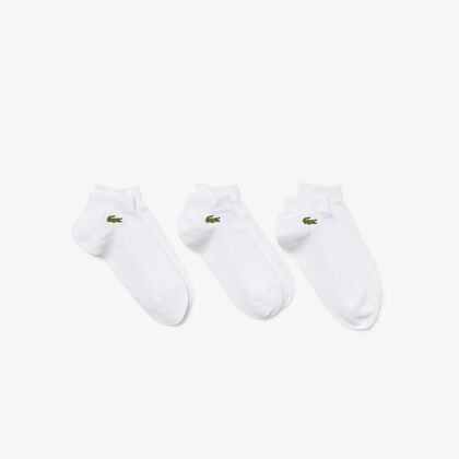 طقم جوارب أسفل الكاحل للجنسين، 3 أزواج مجموعة Lacoste Sport
