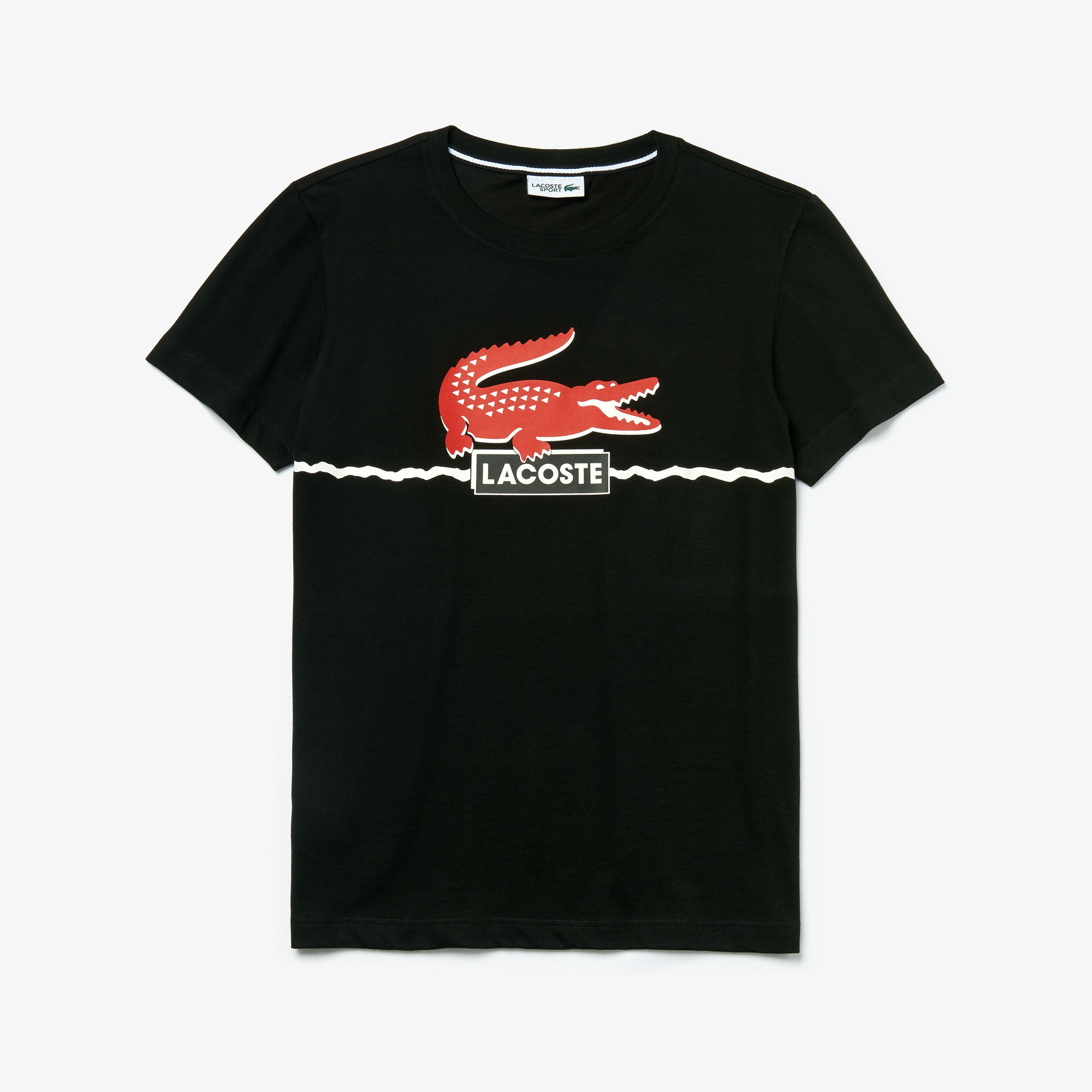 قميص تي-شيرت من قطن الجيرسيه للرجال من مجموعة Lacoste SPORT قميص تي-شيرت من قطن الجيرسيه للرجال من مجموعة Lacoste SPORT