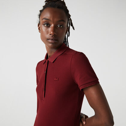 Women's Lacoste Slim Fit Stretch Cotton Pique Polo Shirt
