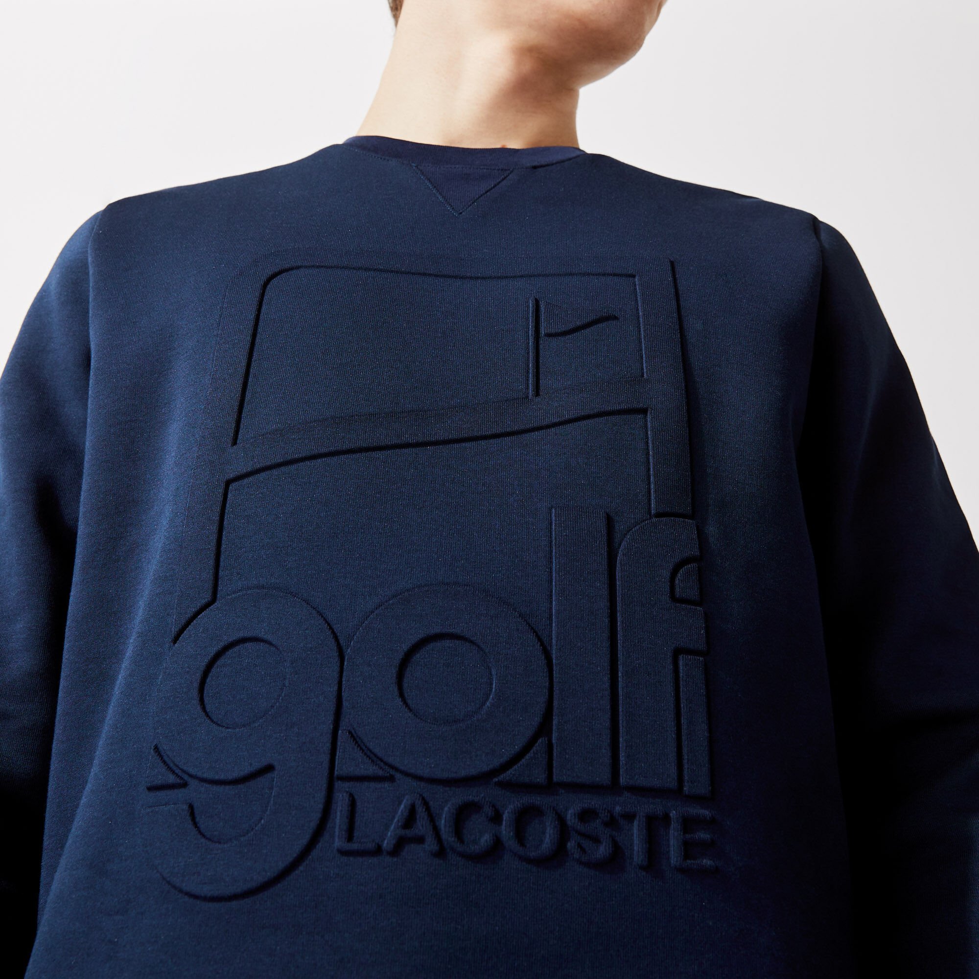 Men’s Lacoste SPORT Crew Neck Graphic Print Golf Sweatshirt