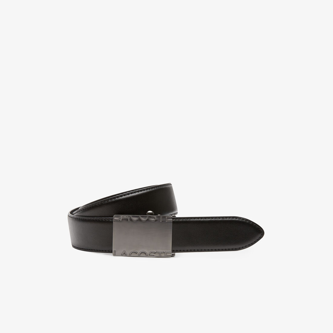 Men's Lacoste Branded Metal Plate Belt