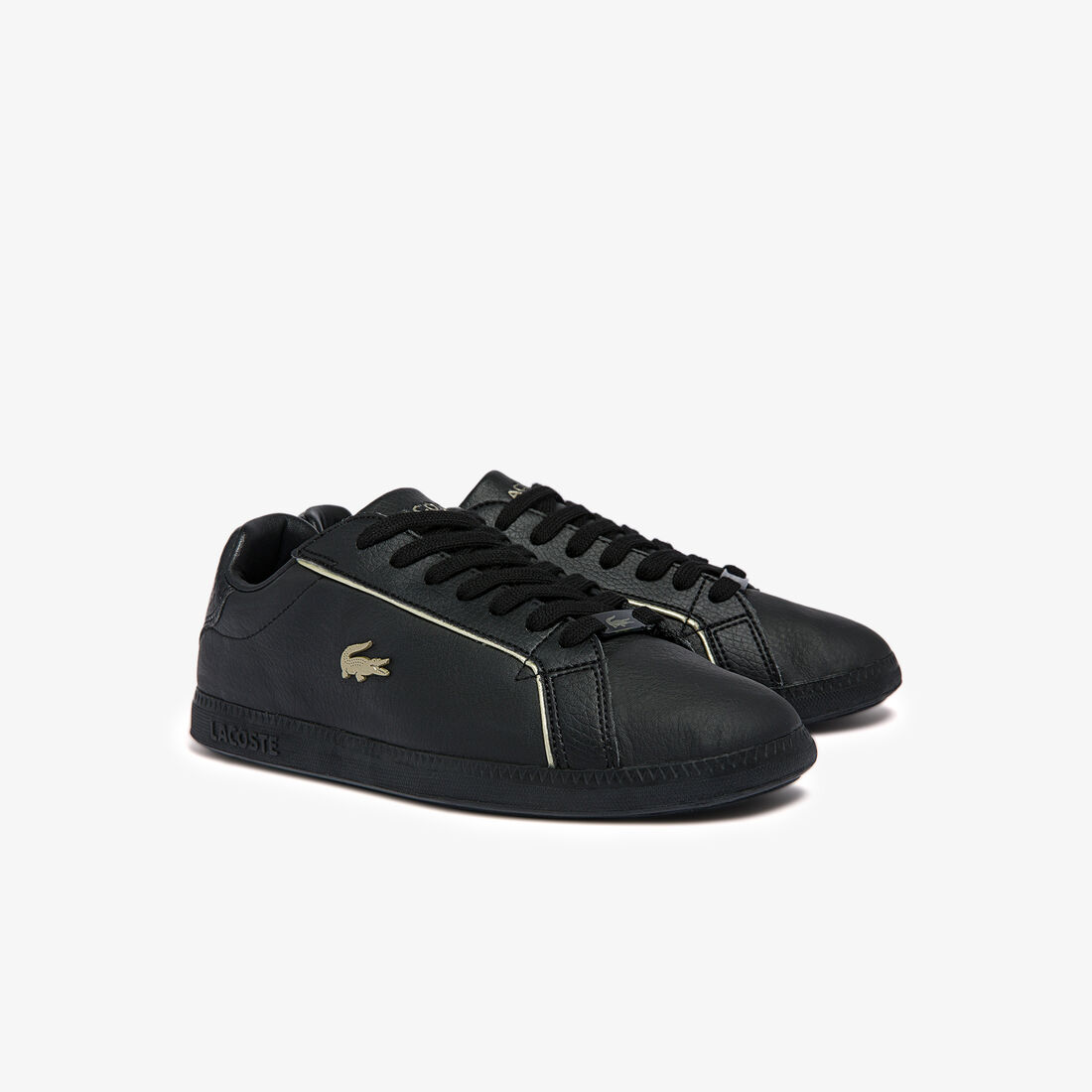 Women's Graduate Leather Metallic Detailing Trainers Women's Graduate Leather Metallic Detailing Trainers