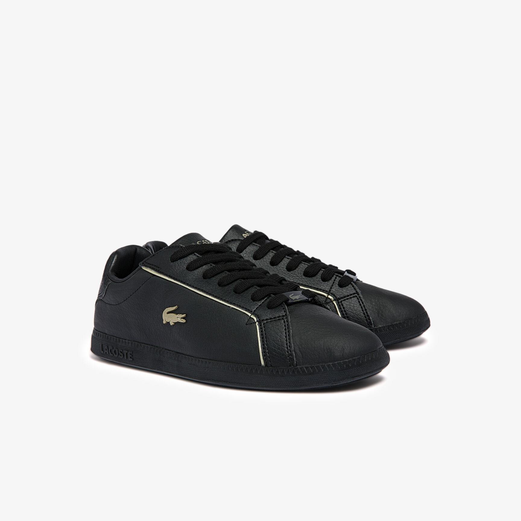 Women's Graduate Leather Metallic Detailing Trainers Women's Graduate Leather Metallic Detailing Trainers