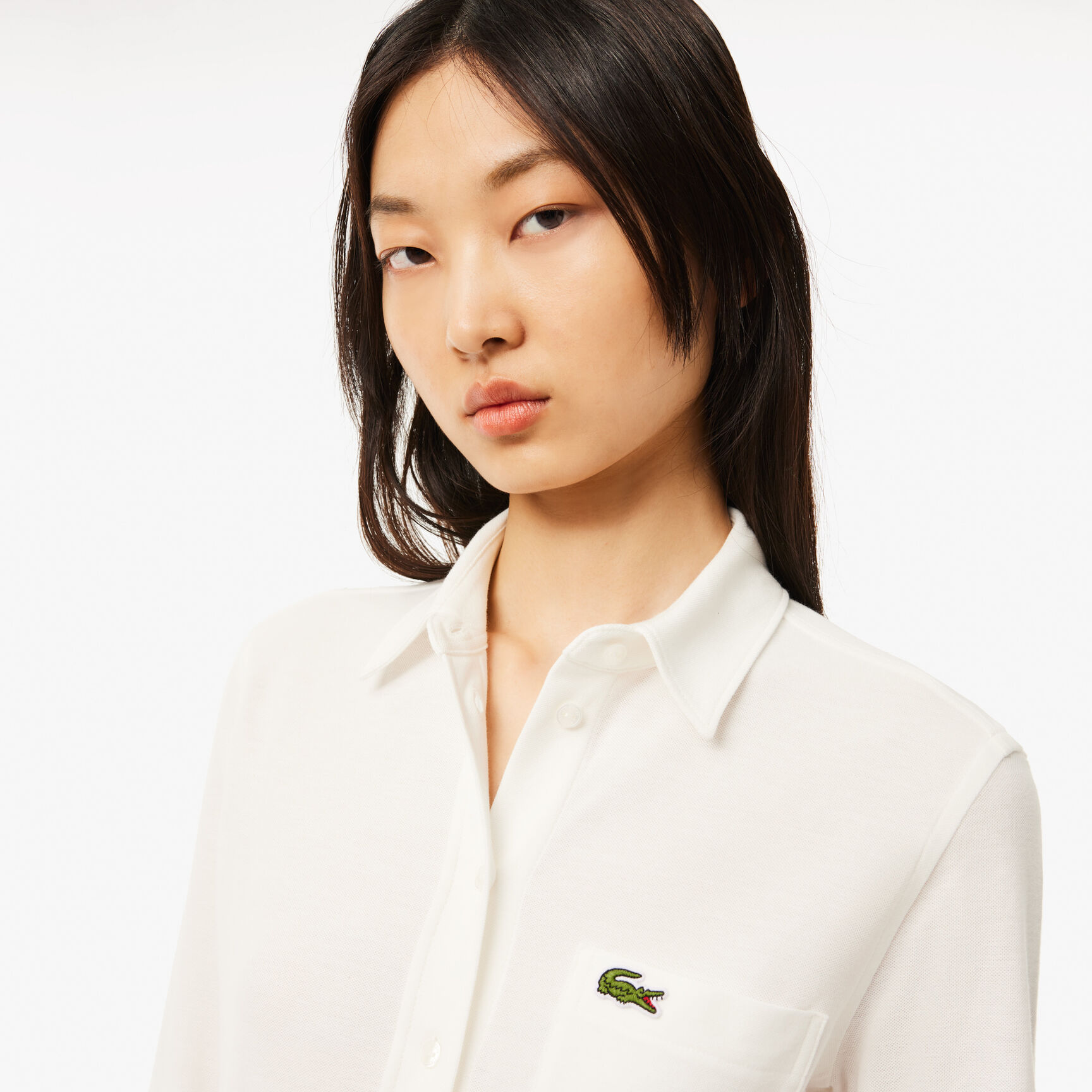 قميص بيكيه قطني بجيب