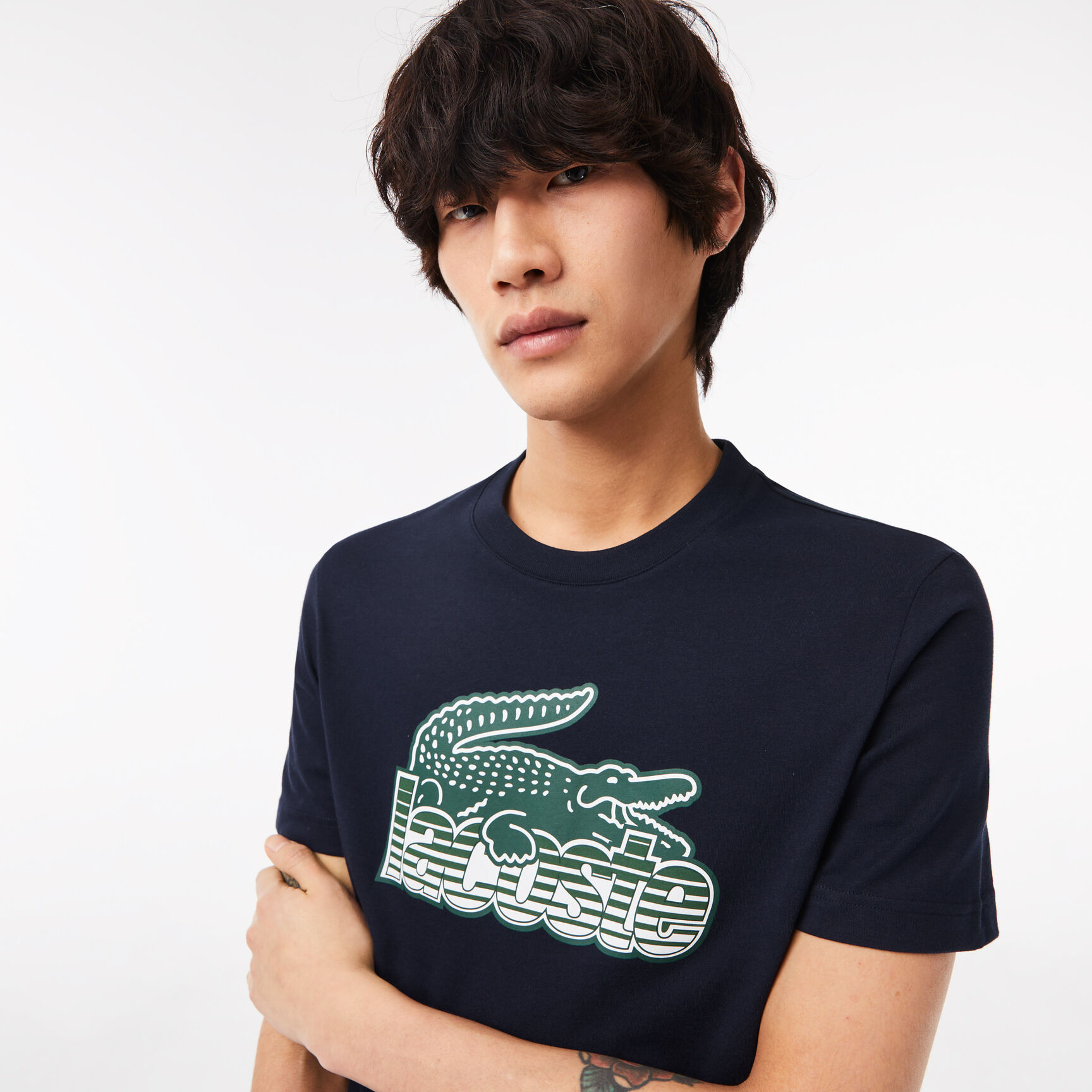 Men's Lacoste Cotton Jersey Print T-shirt Men's Lacoste Cotton Jersey Print T-shirt