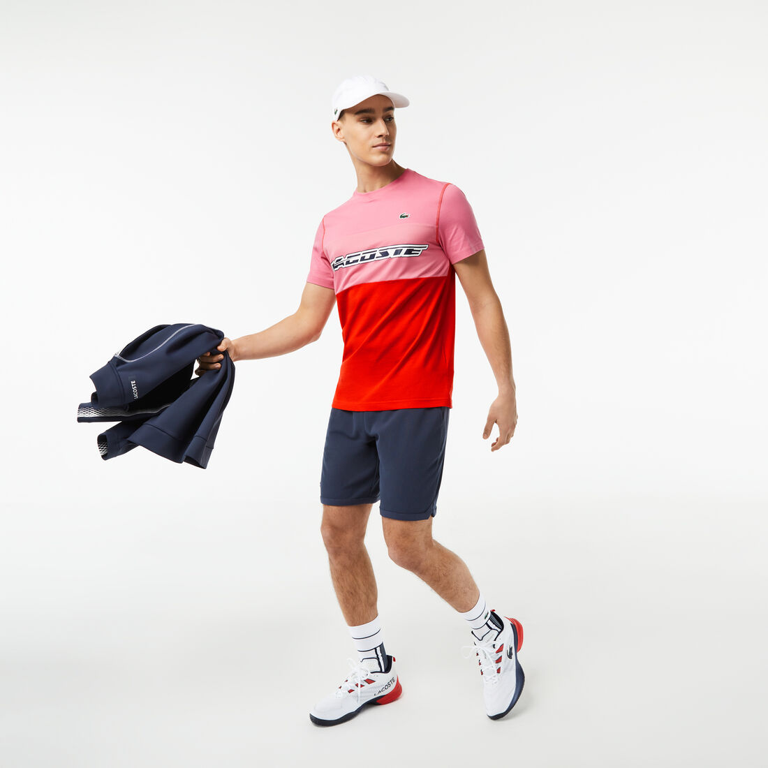 تيشيرت جيرسيه للرجال مجموعة Lacoste Tennis x Daniil Medvedev تيشيرت جيرسيه للرجال مجموعة Lacoste Tennis x Daniil Medvedev