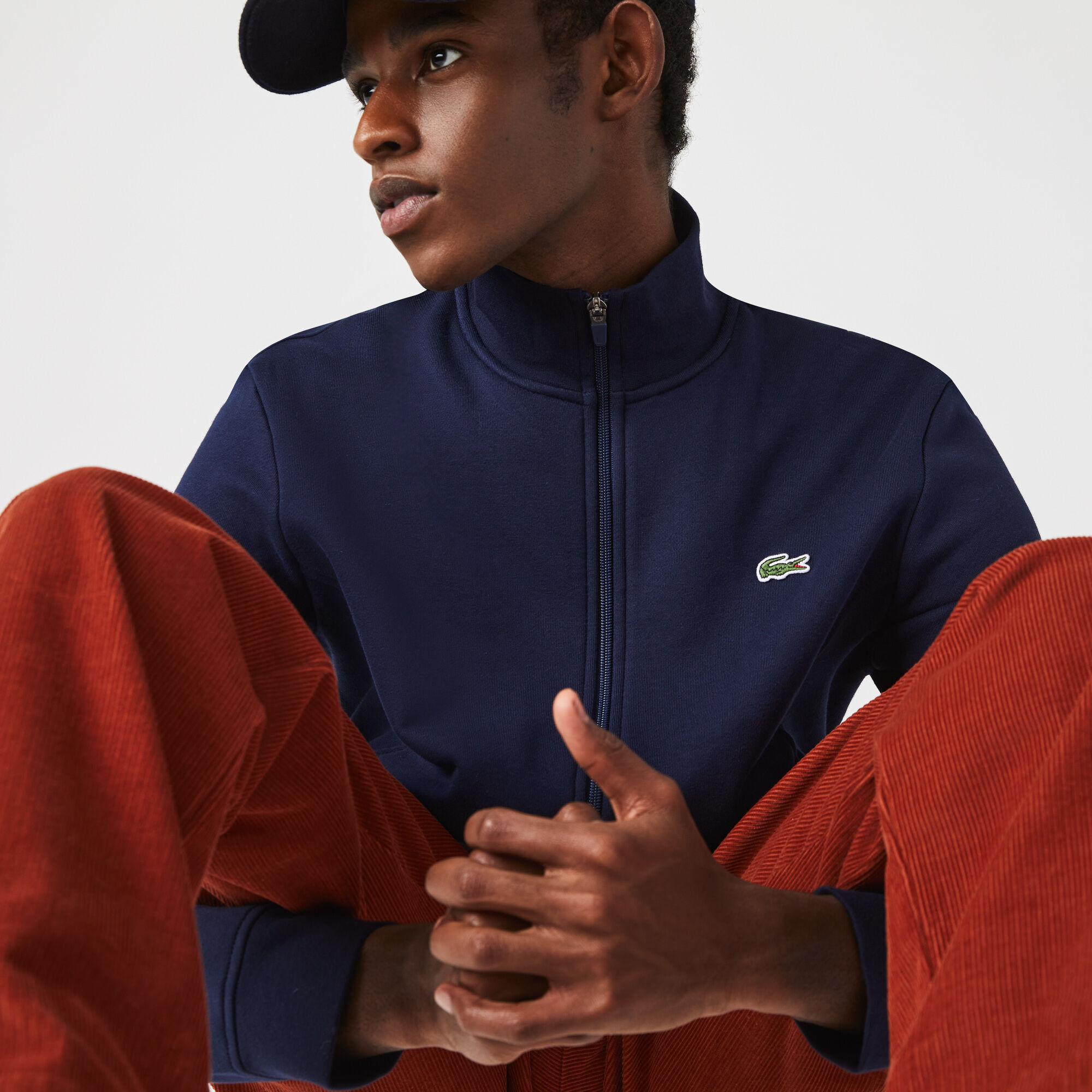 Buy Men s Lacoste SPORT Cotton Blend Fleece Zip Sweatshirt Lacoste EG