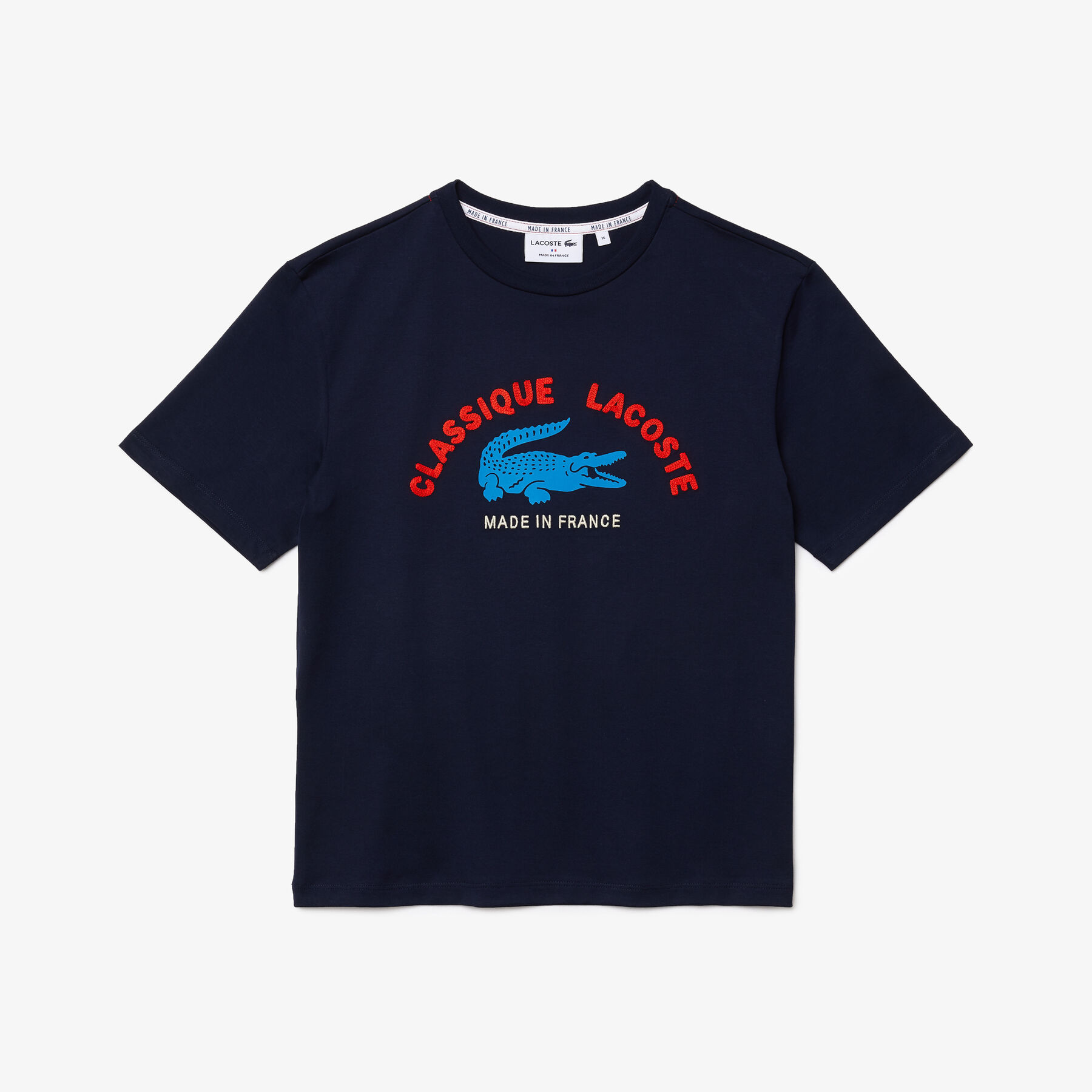 Women’s Made In France Embroidered Organic Cotton T-shirt lacoste women s made in france embroidered organic cotton t shirt