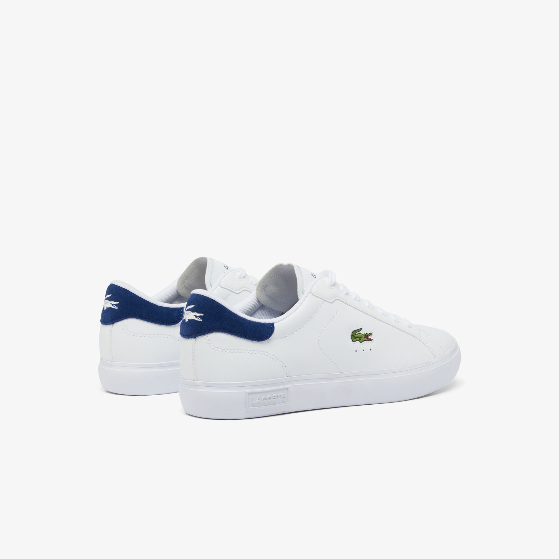 Men's Powercourt Logo Tongue Leather Trainers