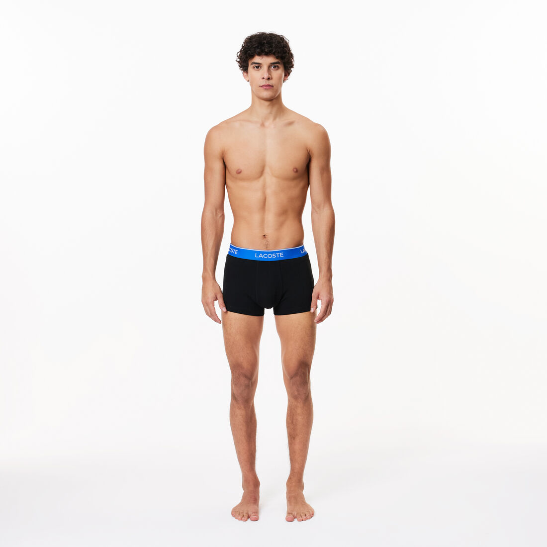 Pack Of 3 Navy Casual Trunks With Contrasting Waistband