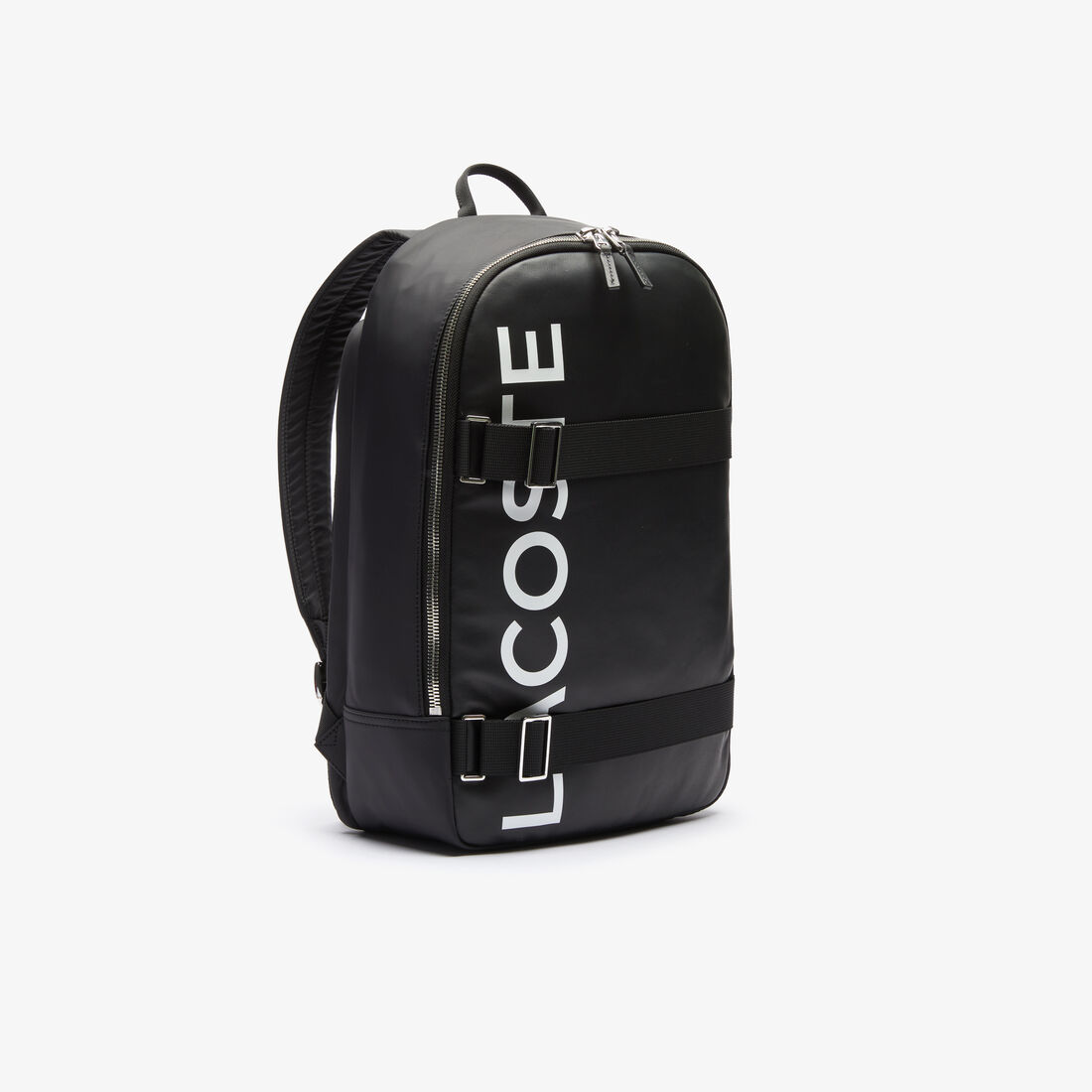 حقيبة ظهر بحزام مميزة بشعار العلامة التجارية مجموعة L.12.12 للرجال حقيبة ظهر بحزام مميزة بشعار العلامة التجارية مجموعة L.12.12 للرجال