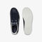 lacoste juniors  carnaby evo contrast colour lace up synthetic sneakers