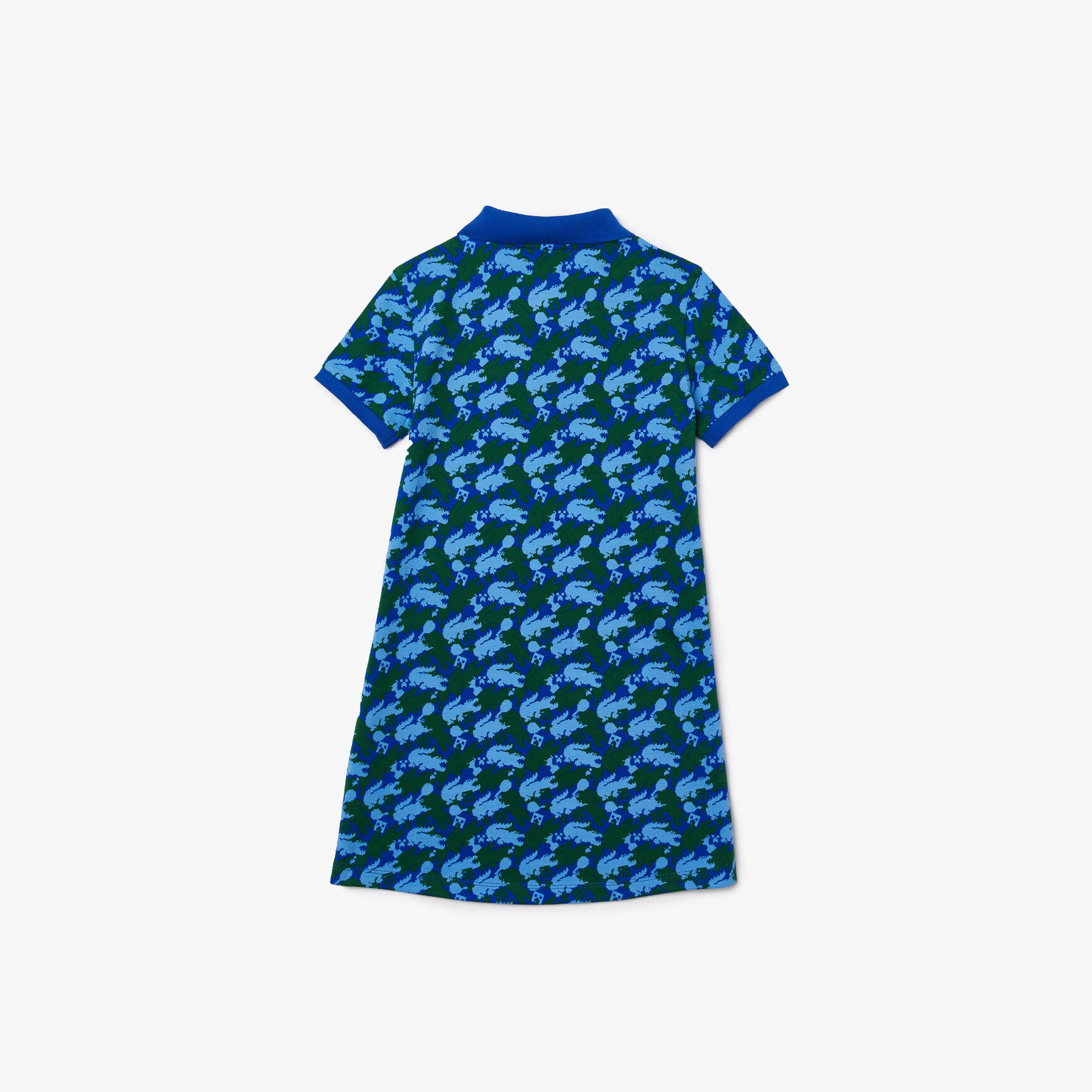 Girls' Lacoste x Minecraft Print Organic Cotton Piqué Polo Dress Girls' Lacoste x Minecraft Print Organic Cotton Piqué Polo Dress